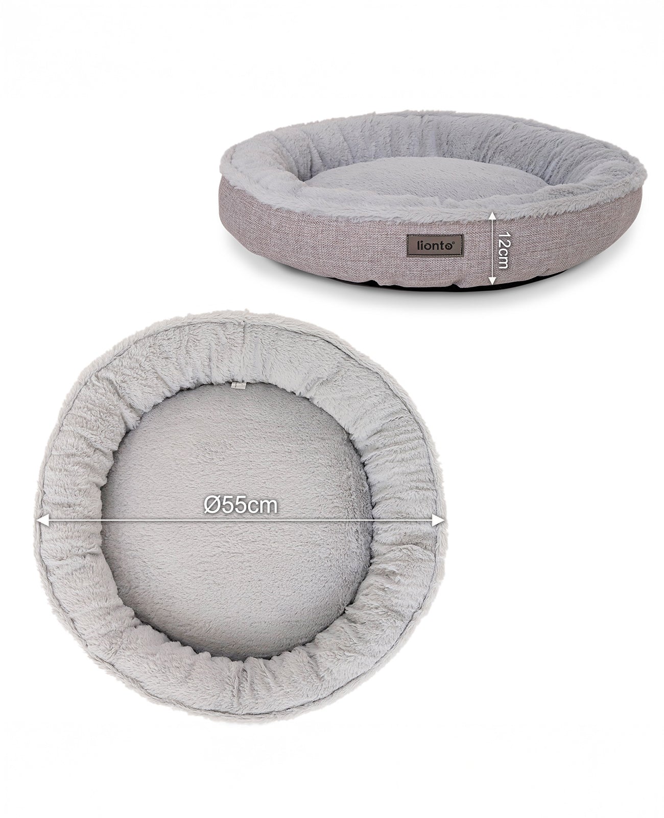 Cama para perros redonda con forma de donut