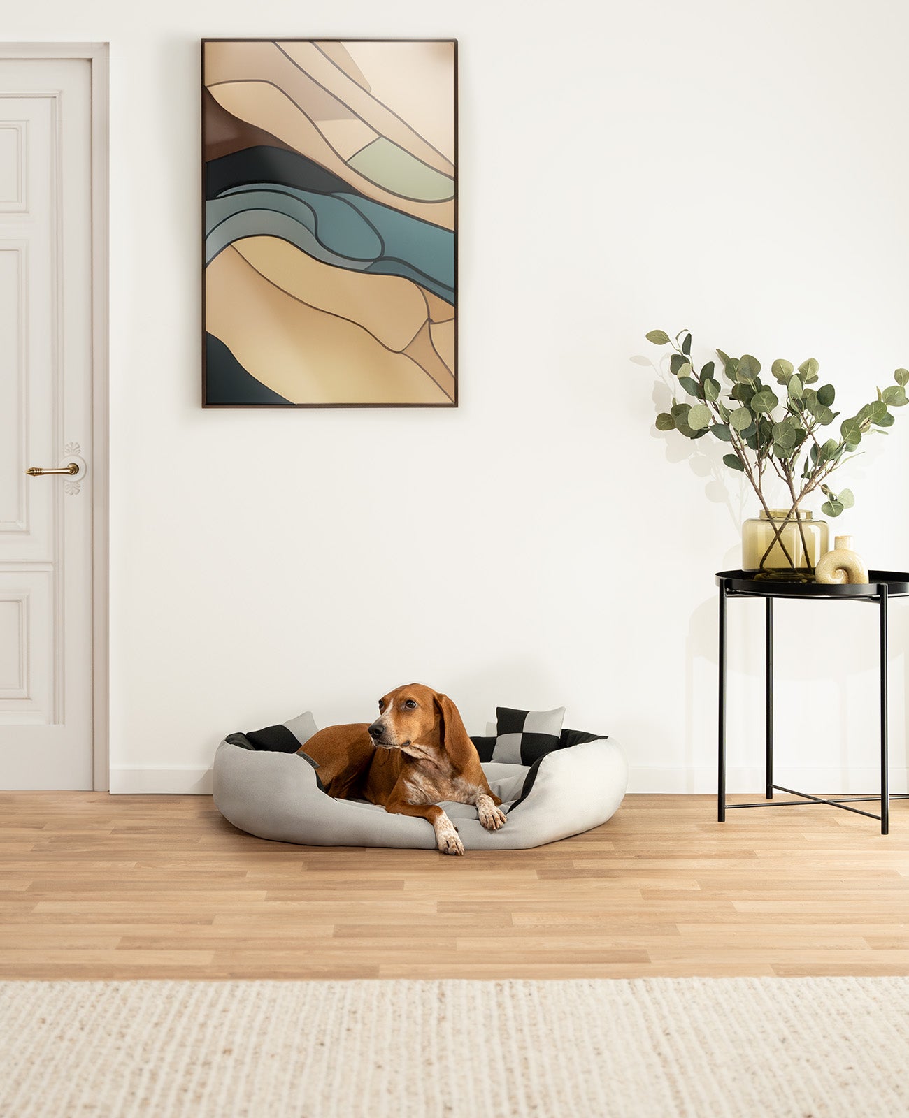 Cama para perros 4 en 1 con cojín reversible