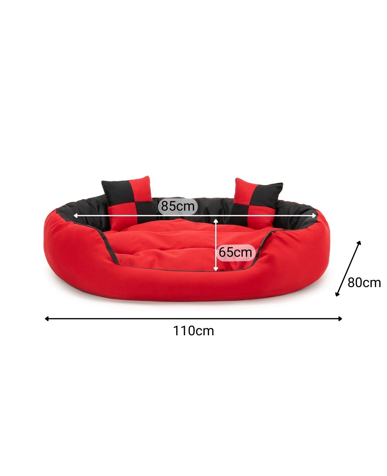Cama para perros 4 en 1 con cojín reversible