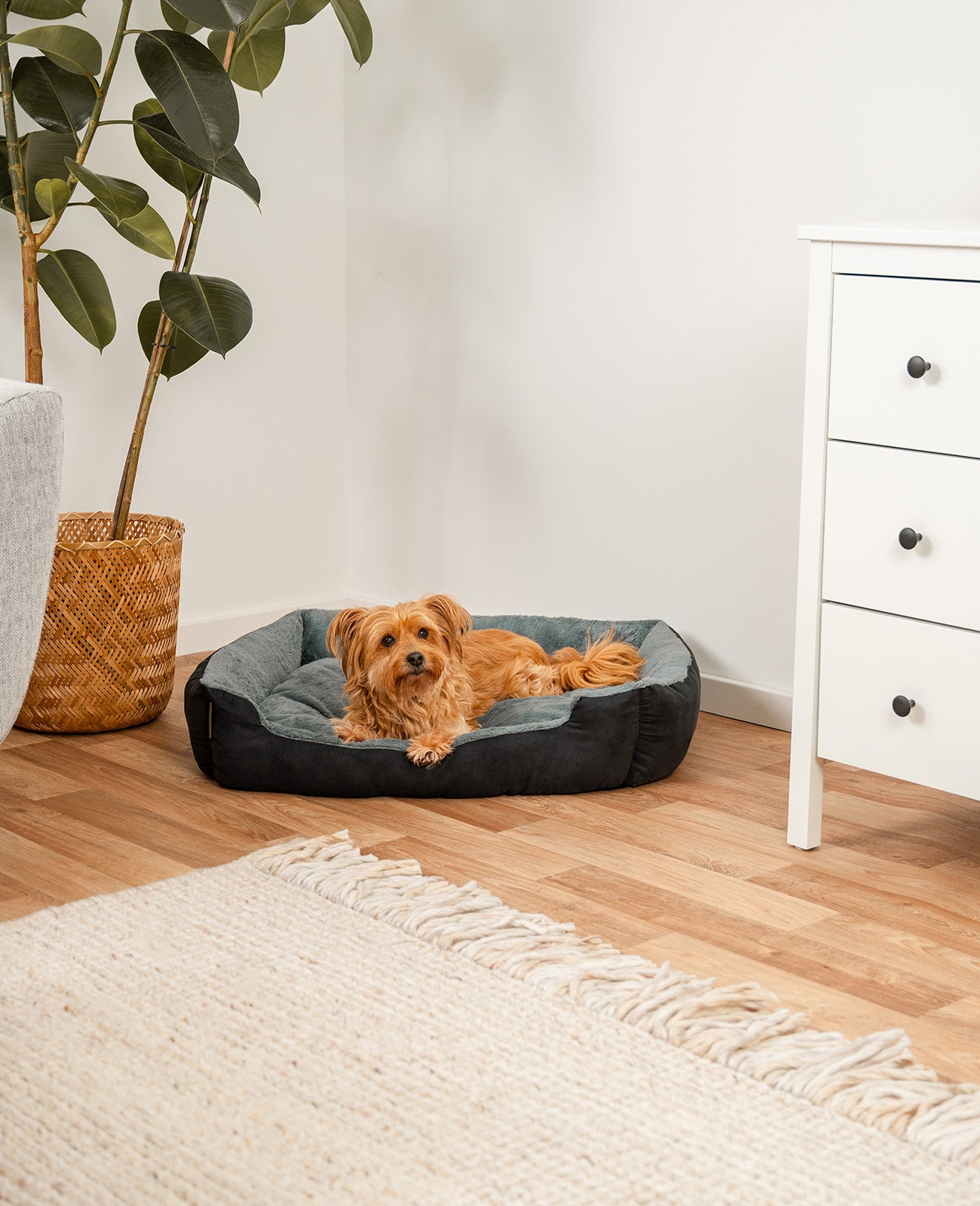 Cama para perros con cojín reversible