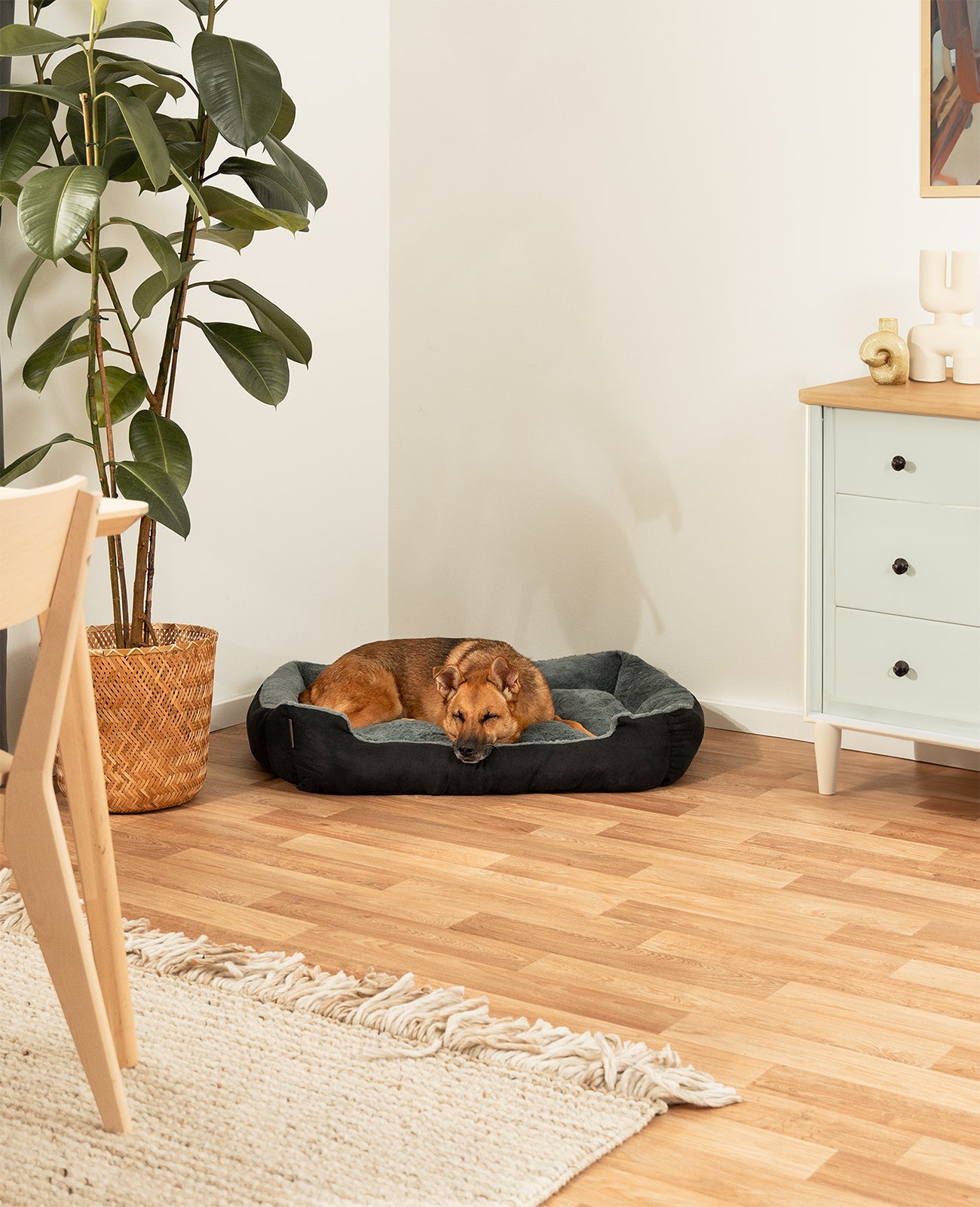 Cama para perros con cojín reversible