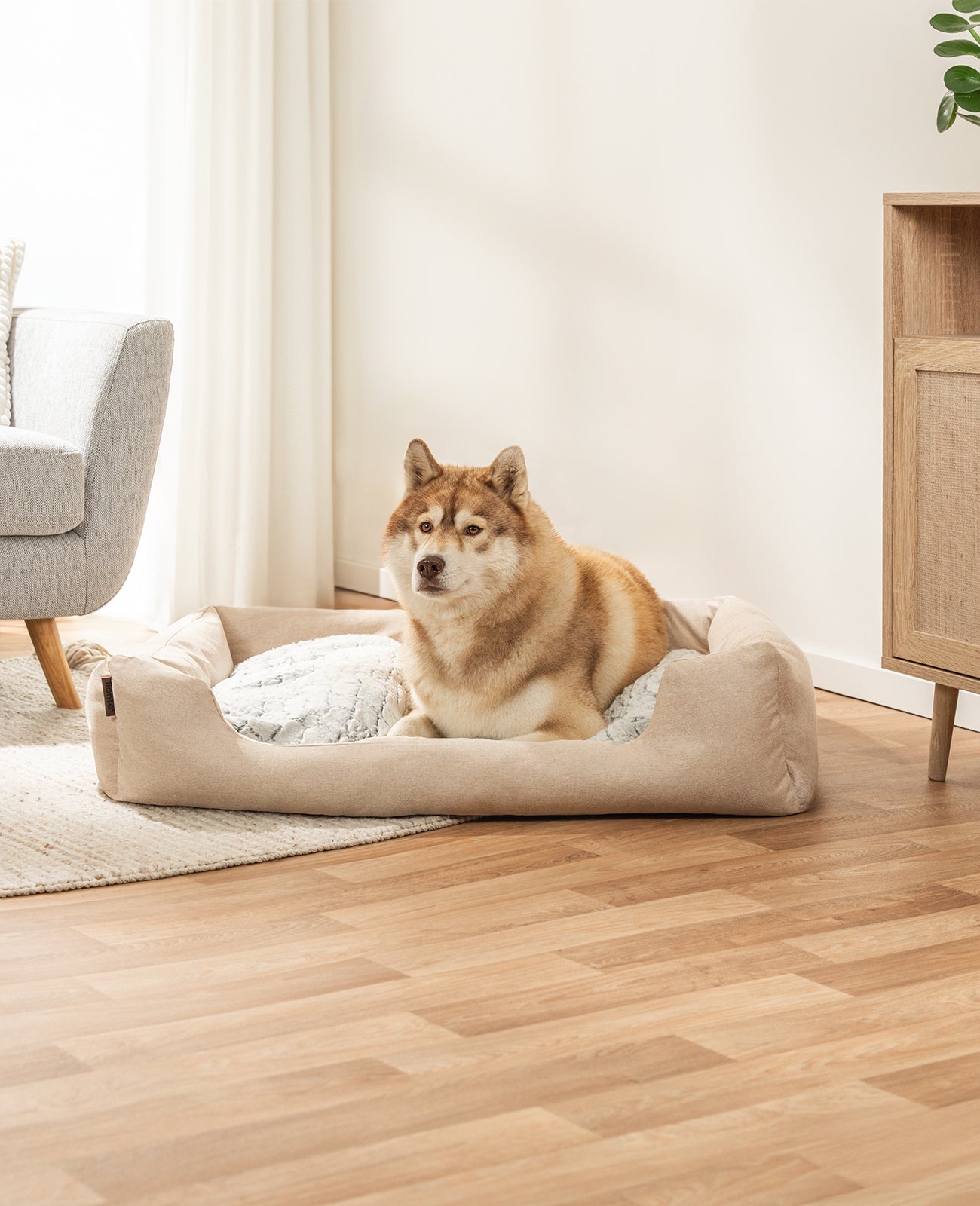 Cama para perros con cojín reversible