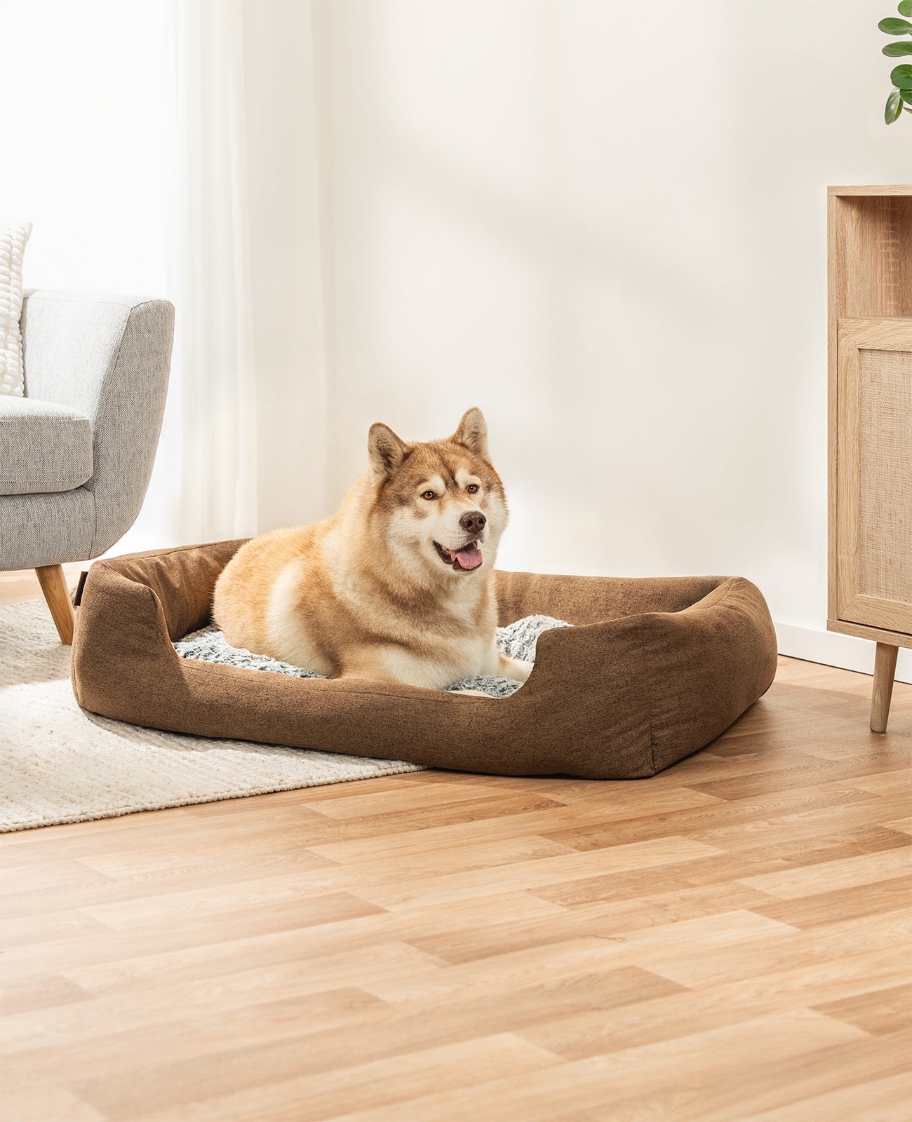 Cama para perros con cojín reversible
