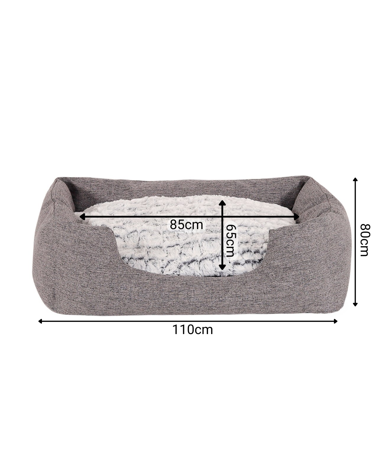 Cama para perros con cojín reversible