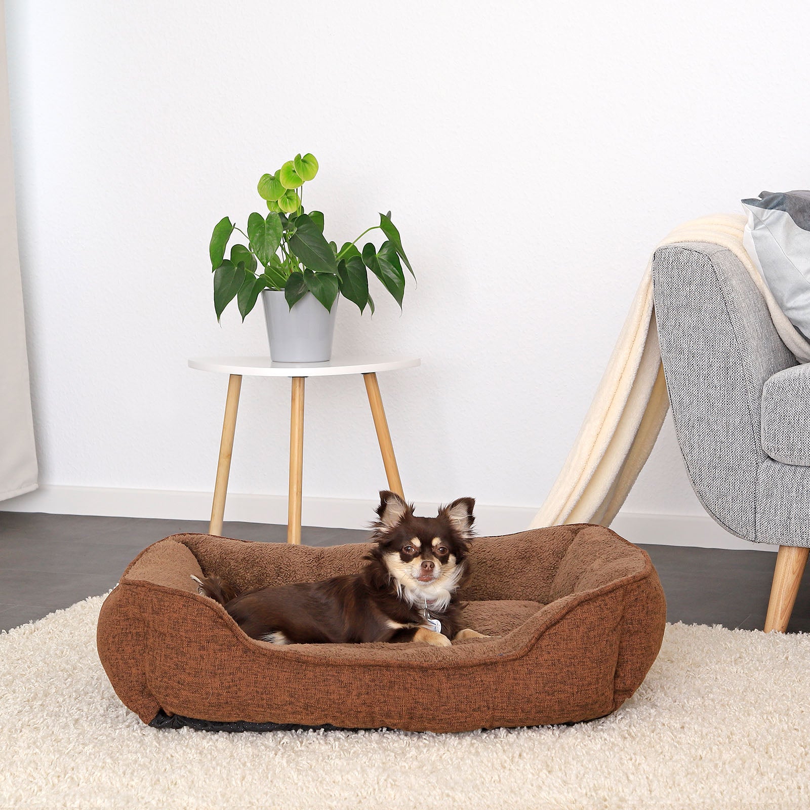 Cama para perros con funda extraíble