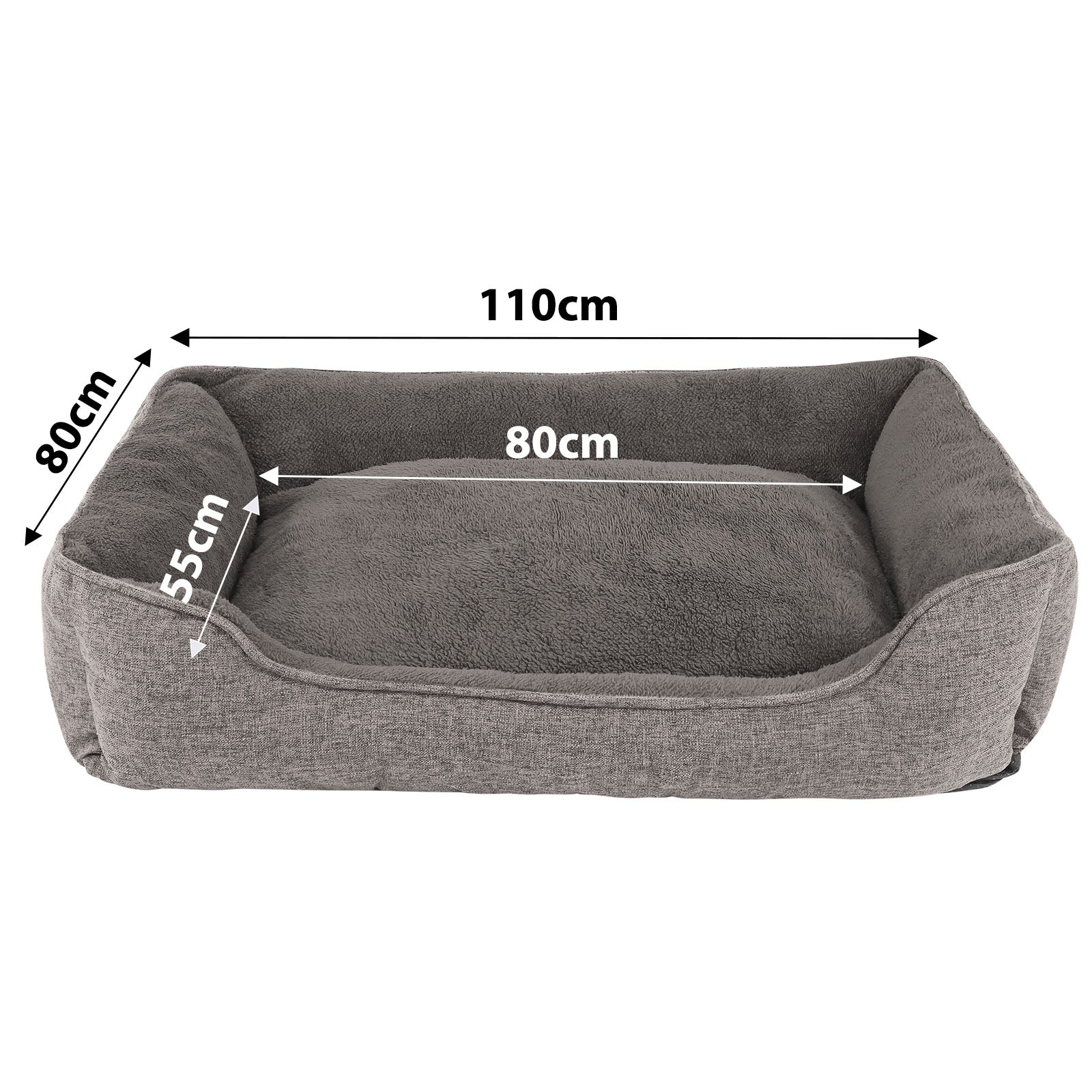 Cama para perros con funda extraíble