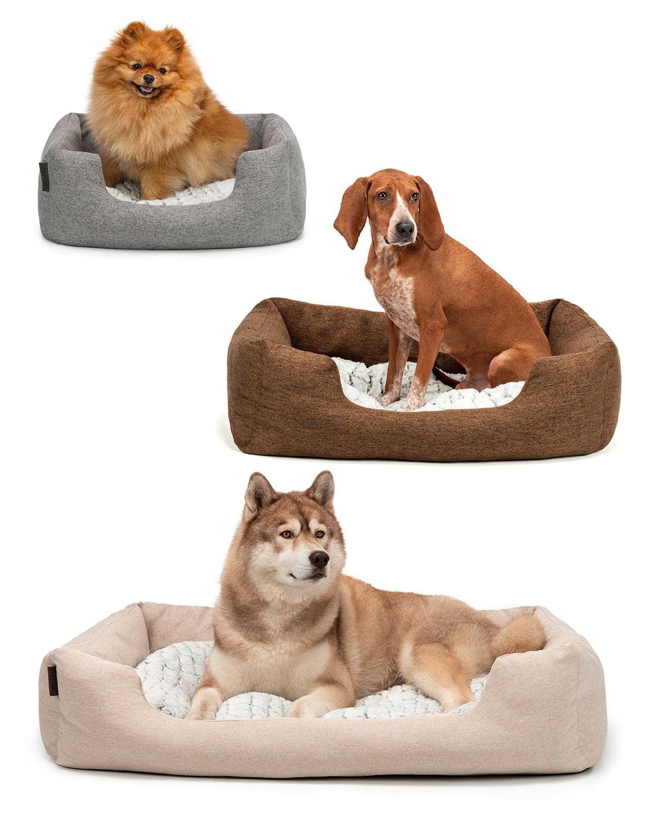 Cama para perros con cojín reversible