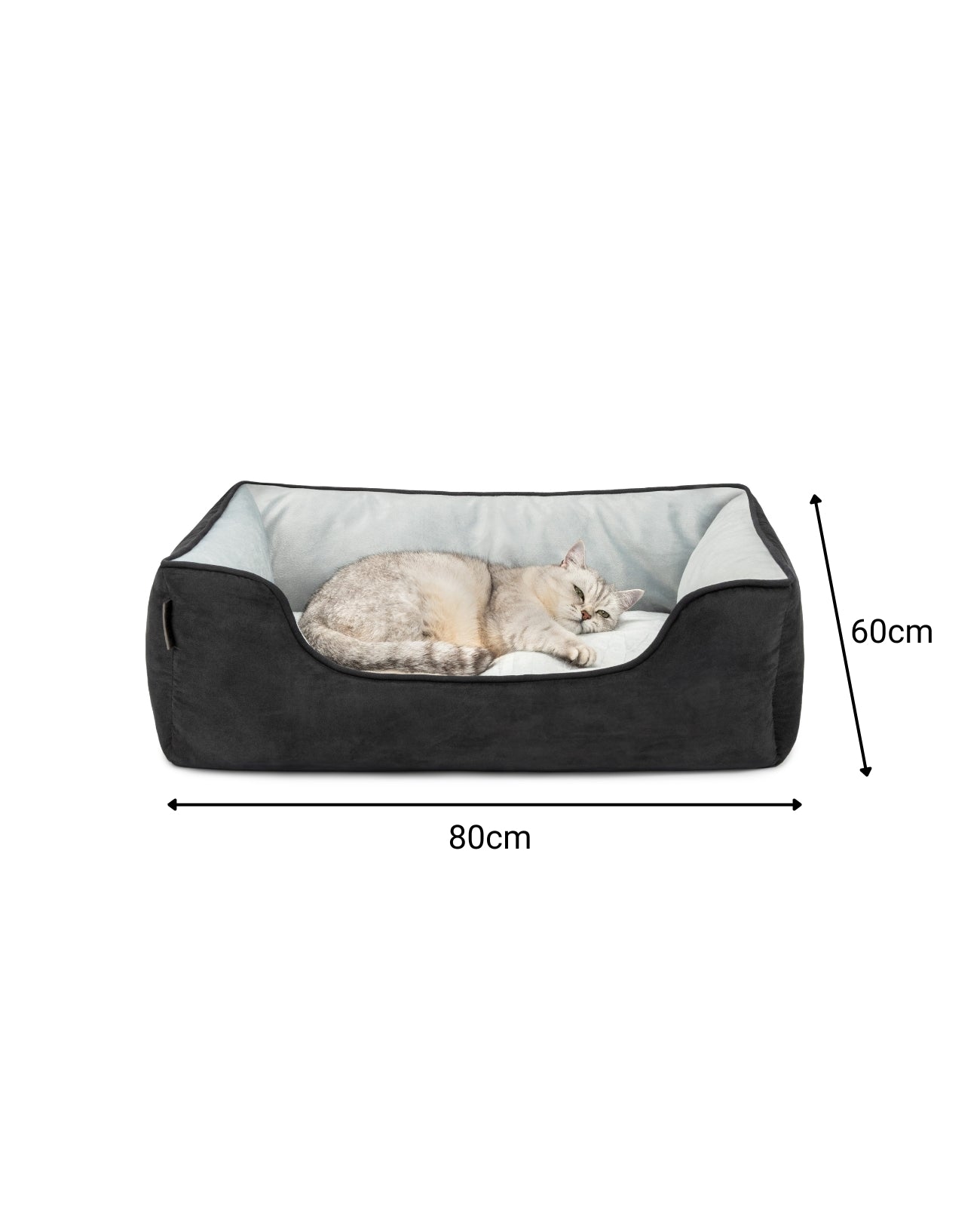 Cama para gatos 2 en 1 con aspecto de ante