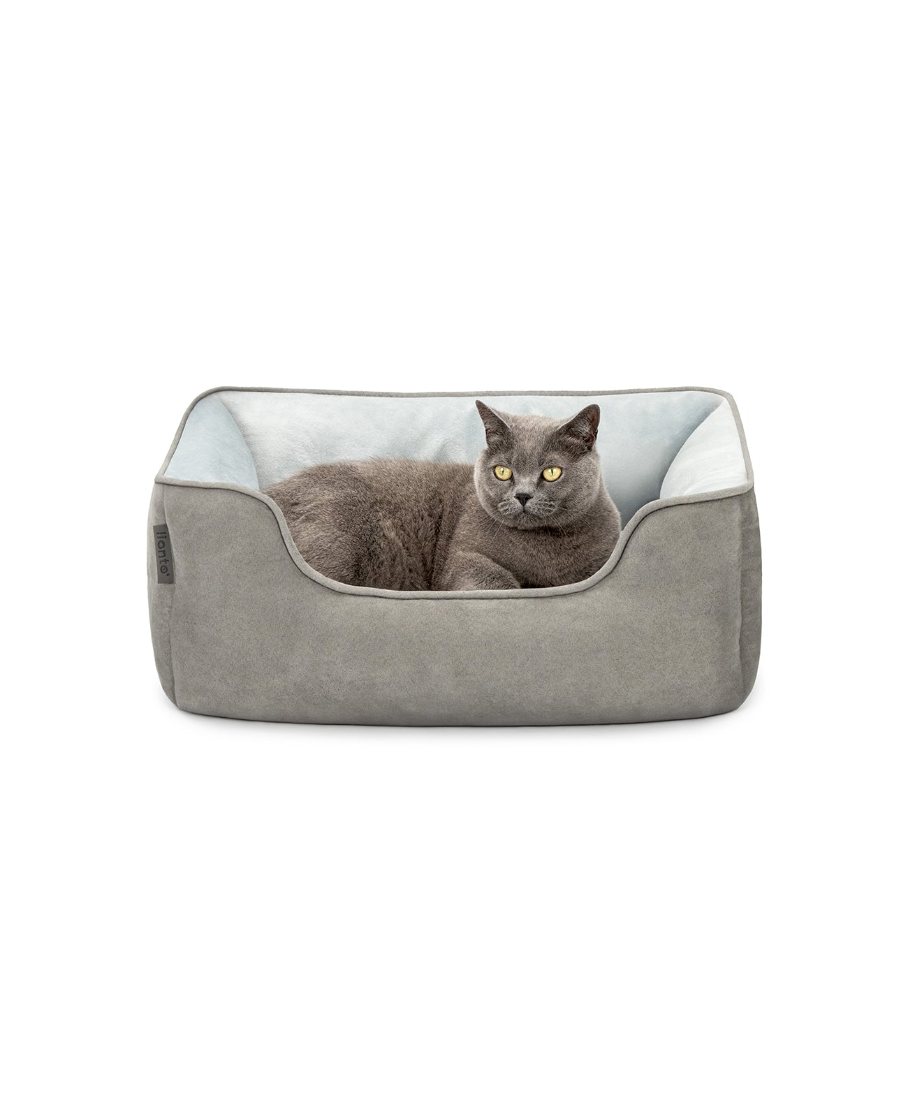 Cama para gatos 2 en 1 con aspecto de ante