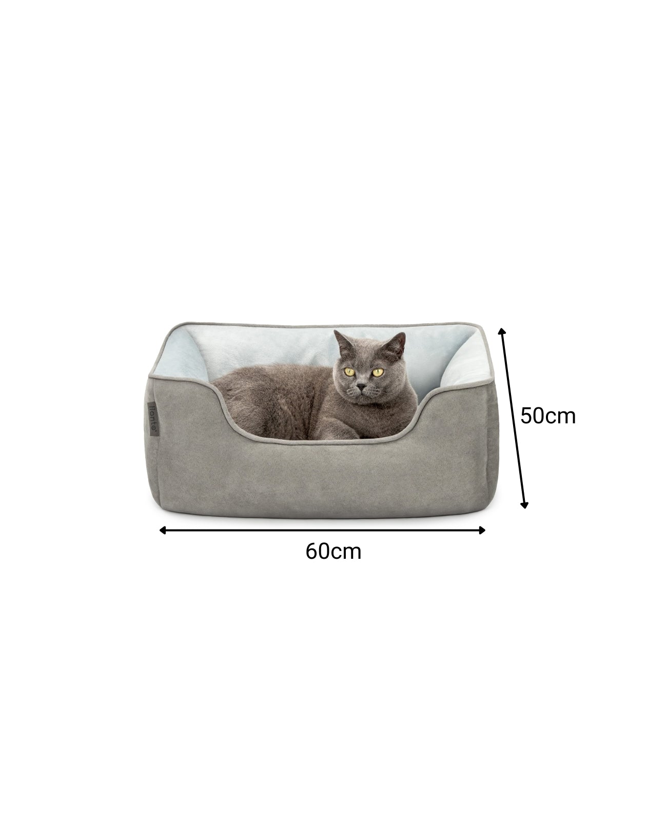 Cama para gatos 2 en 1 con aspecto de ante