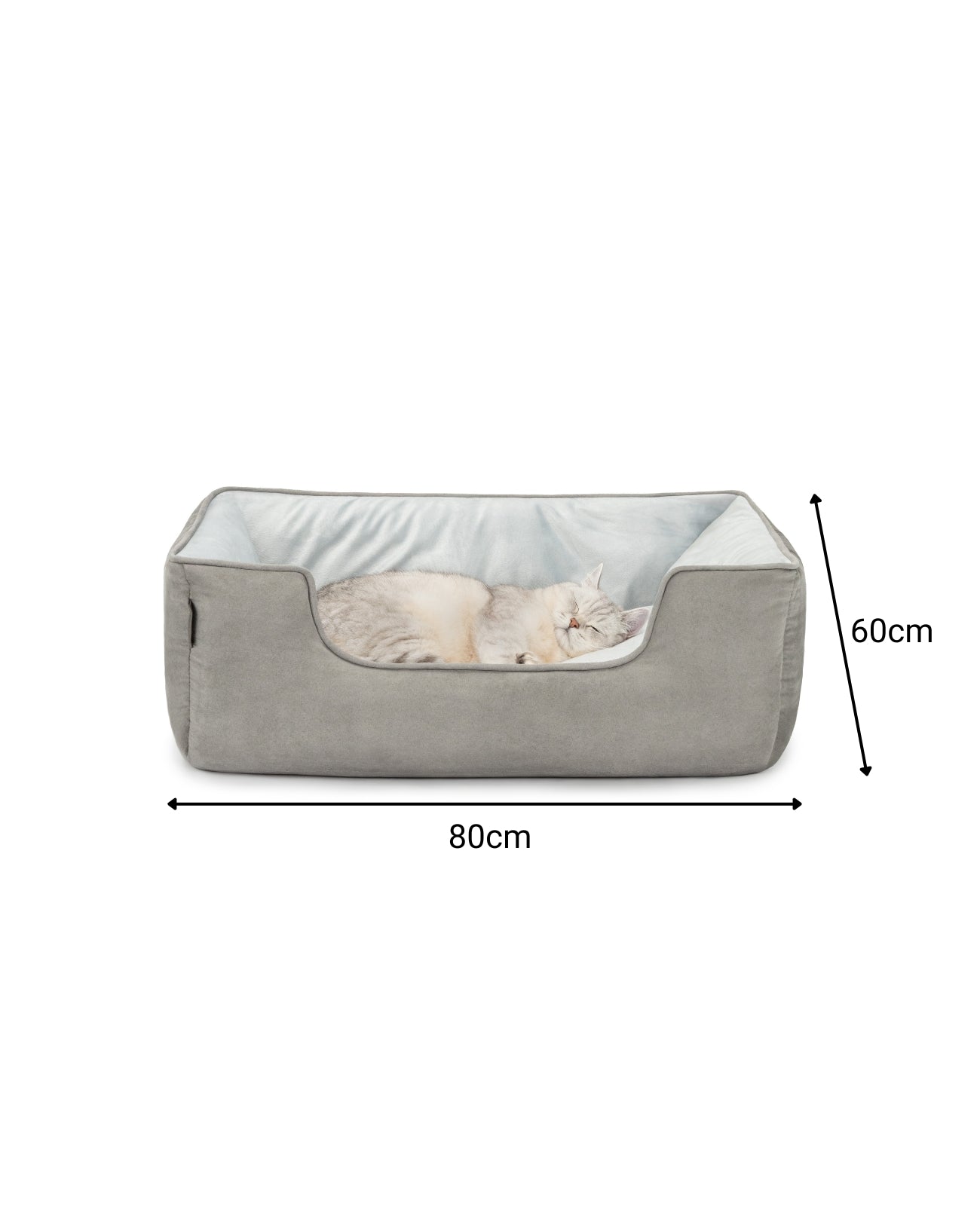 Cama para gatos 2 en 1 con aspecto de ante
