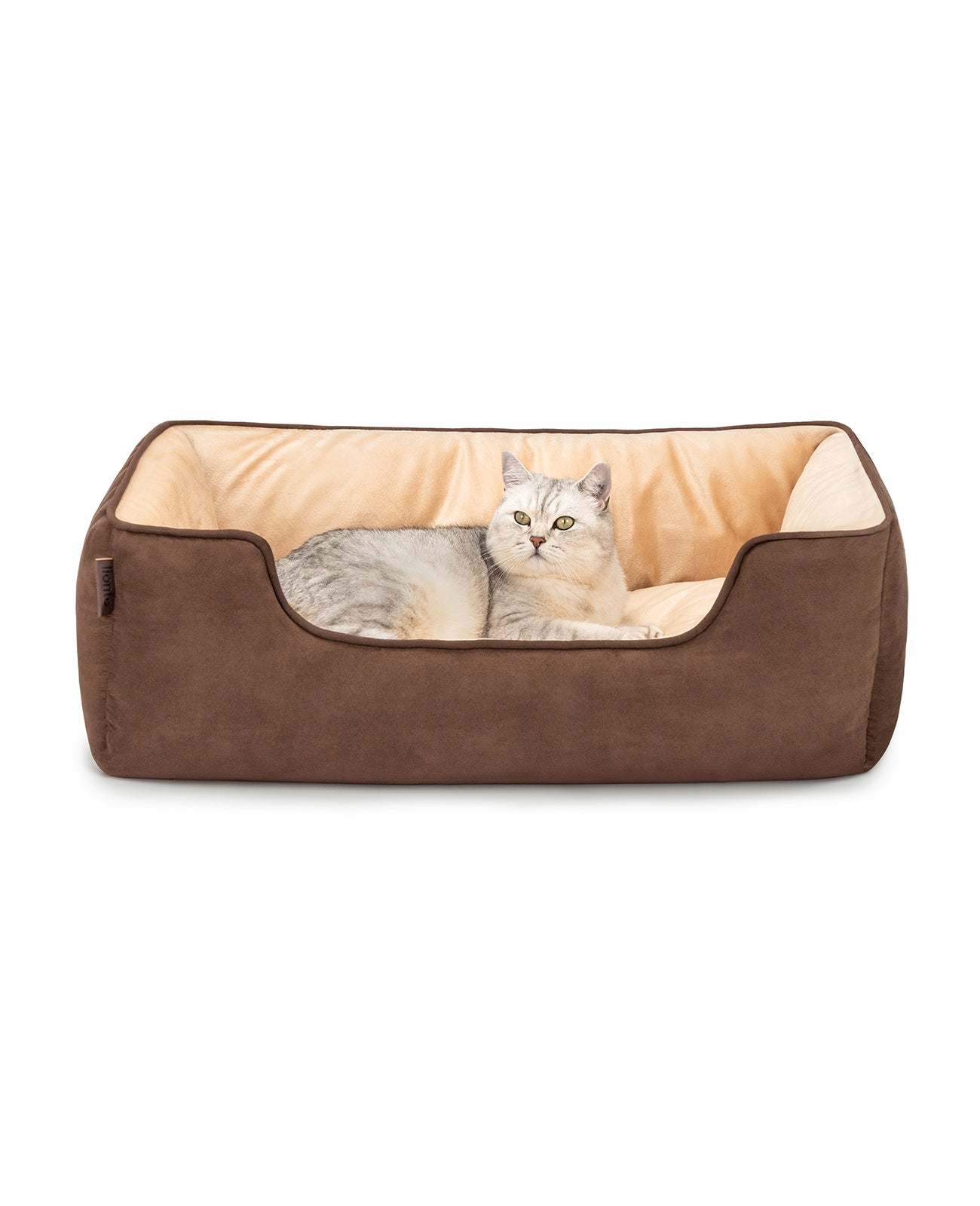Cama para gatos 2 en 1 con aspecto de ante