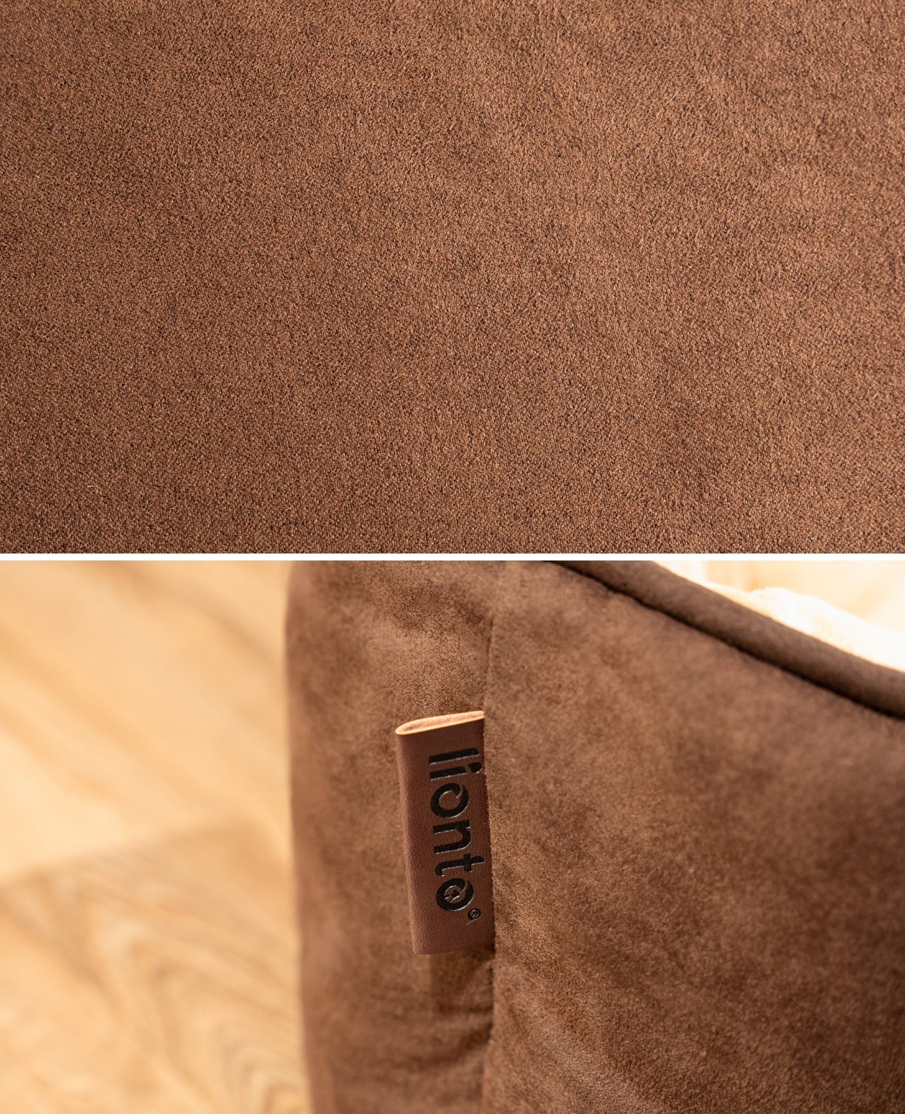 Cama para perros 2 en 1 con aspecto de ante