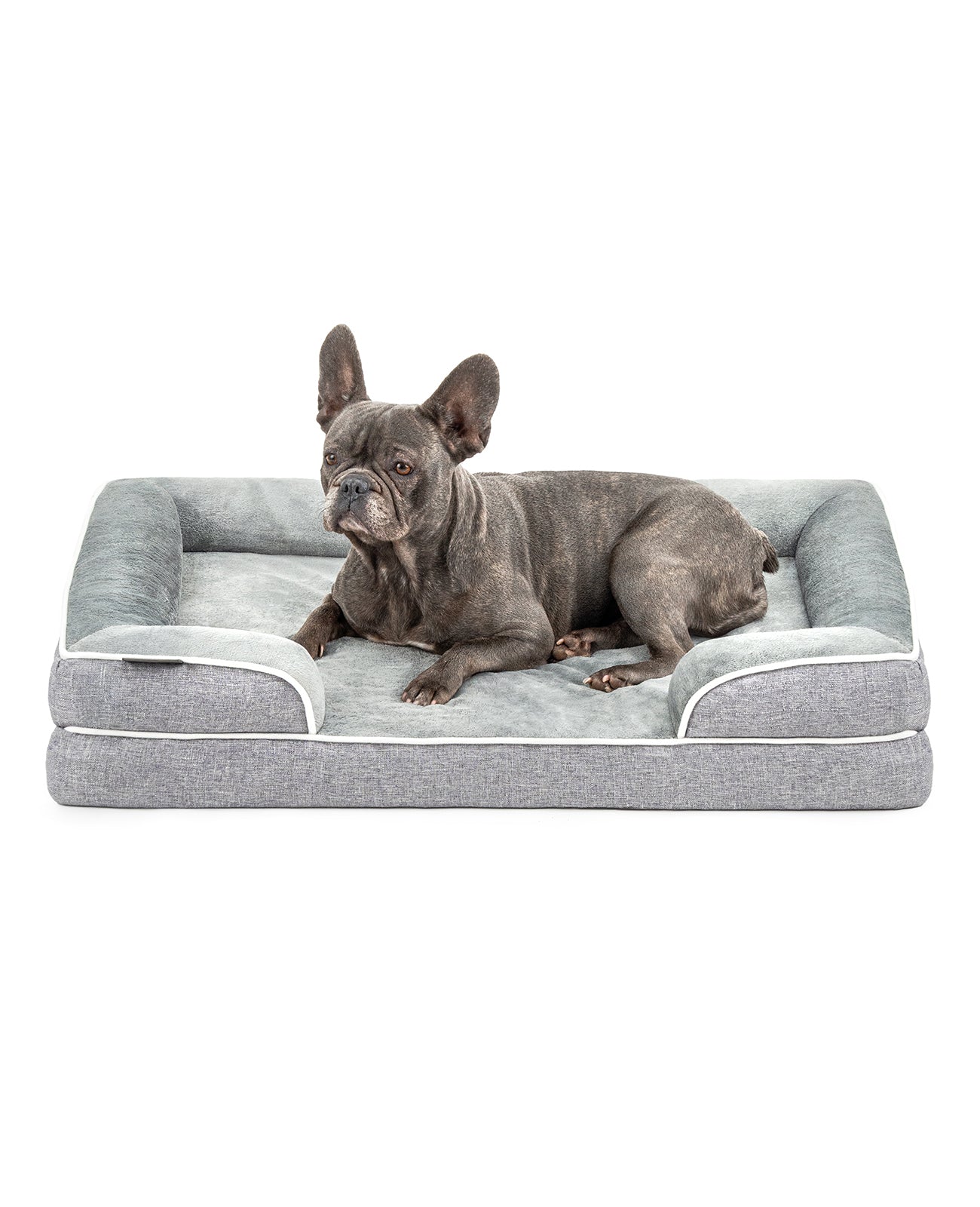 lionto Cama ortopédica para perros, borde elevado, antideslizante, varios tallas