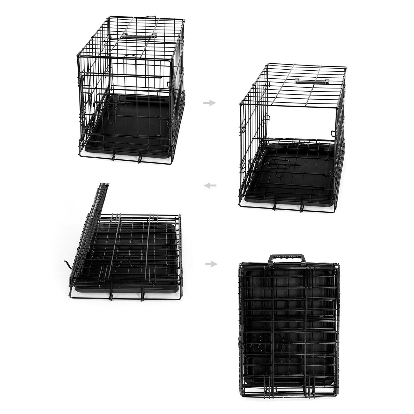 Jaula de transporte para gatos con bandeja base