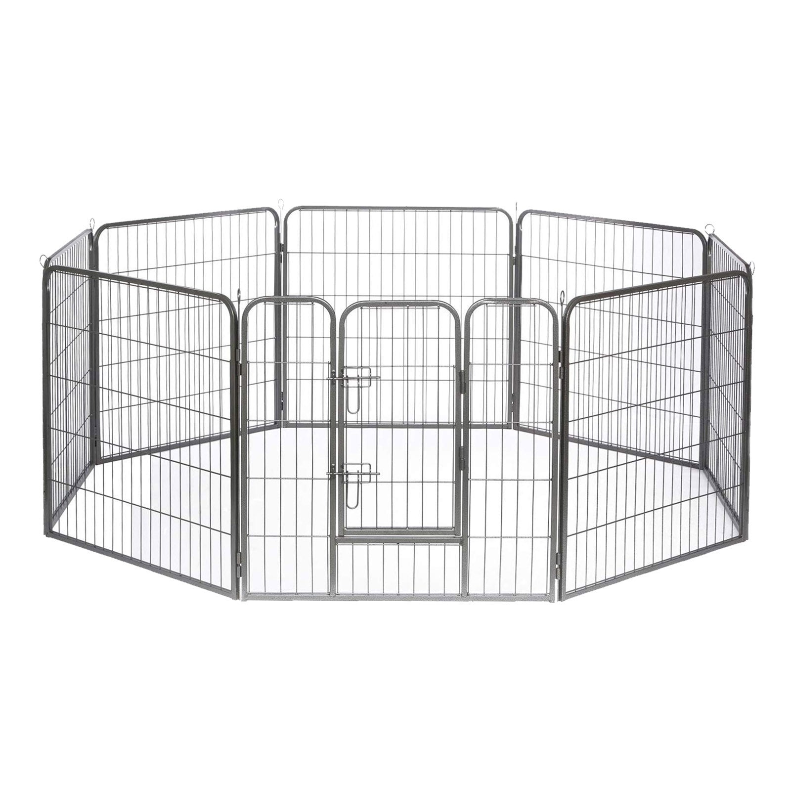 Recinto exterior metálico para cachorros