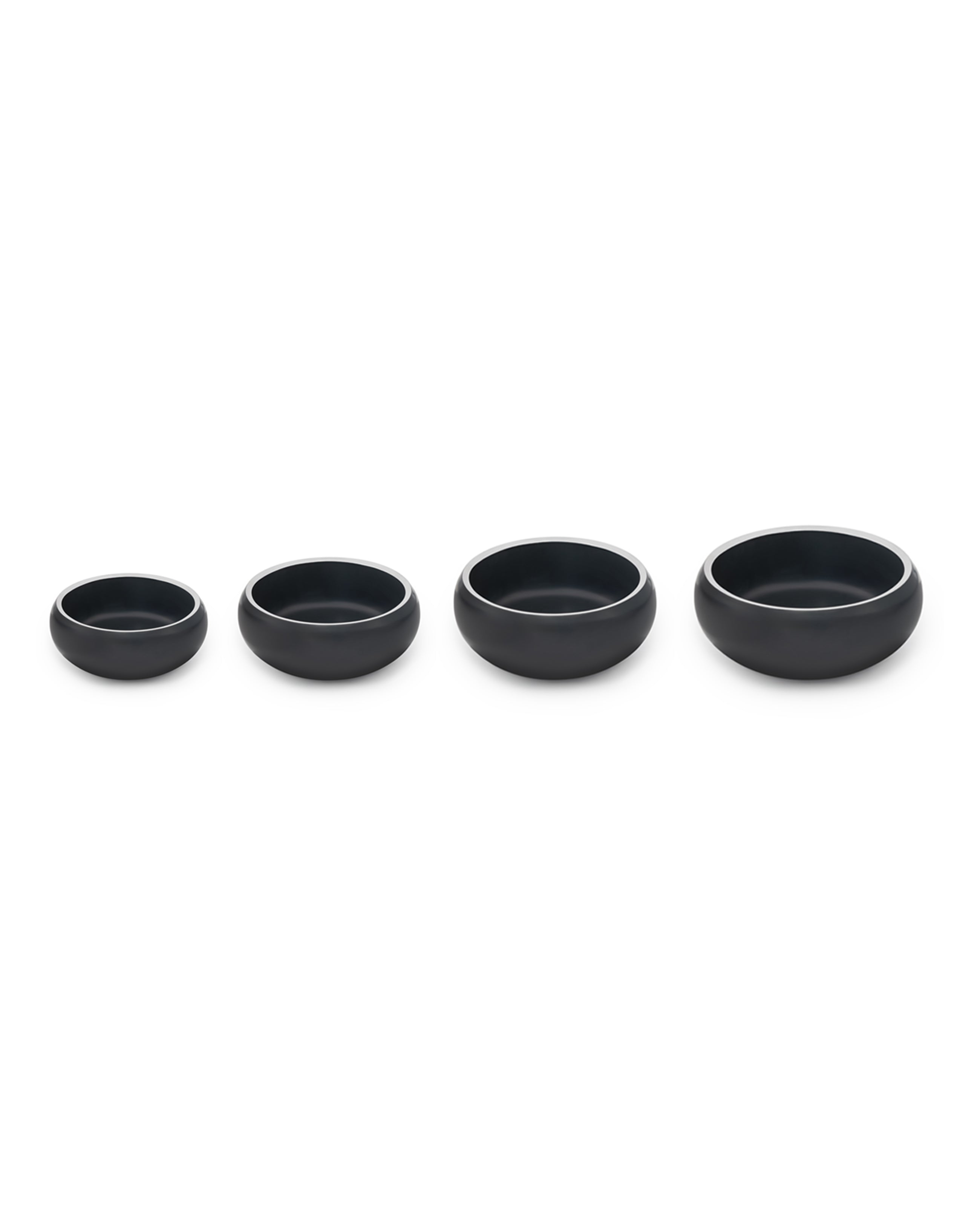 Comedero para perros de acero inoxidable, abovedado, negro
