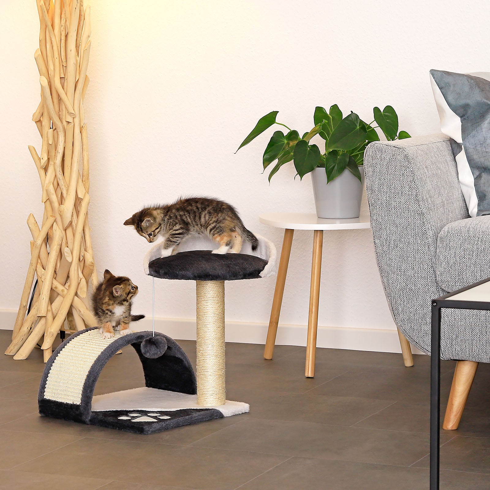 Poste rascador para gatos altura 43 cm