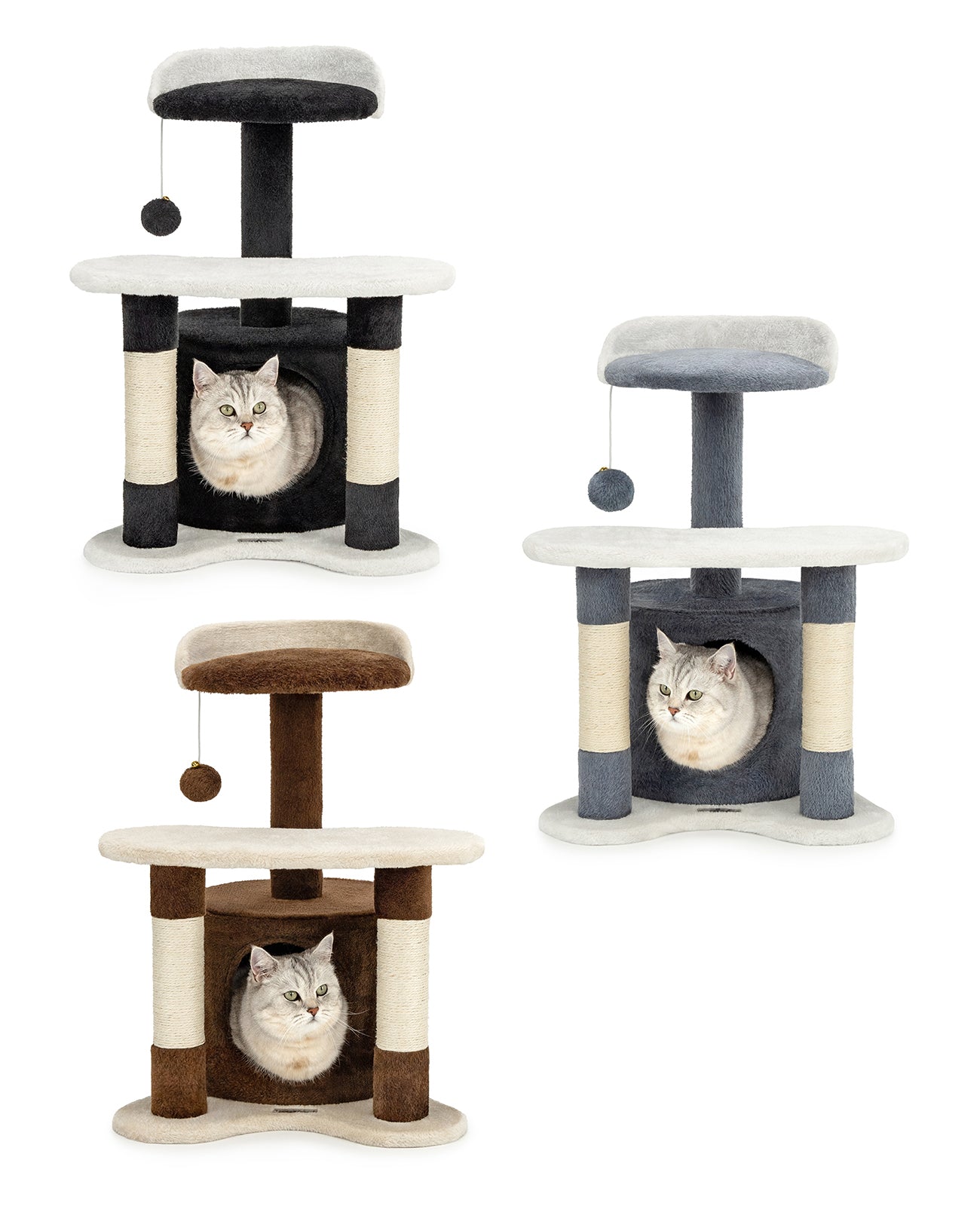 Poste rascador para gatos altura 65 cm