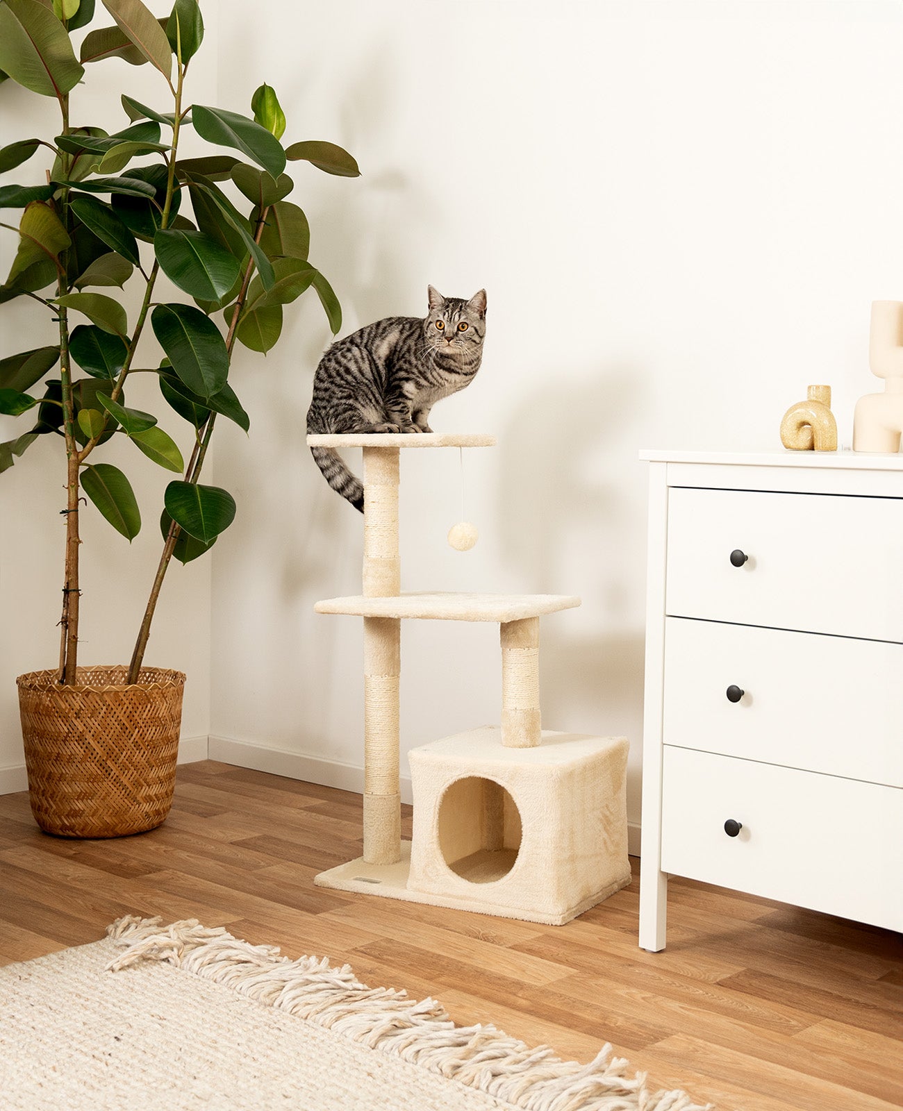 Árbol rascador para gatos árbol para escalar altura 85 cm varios colores