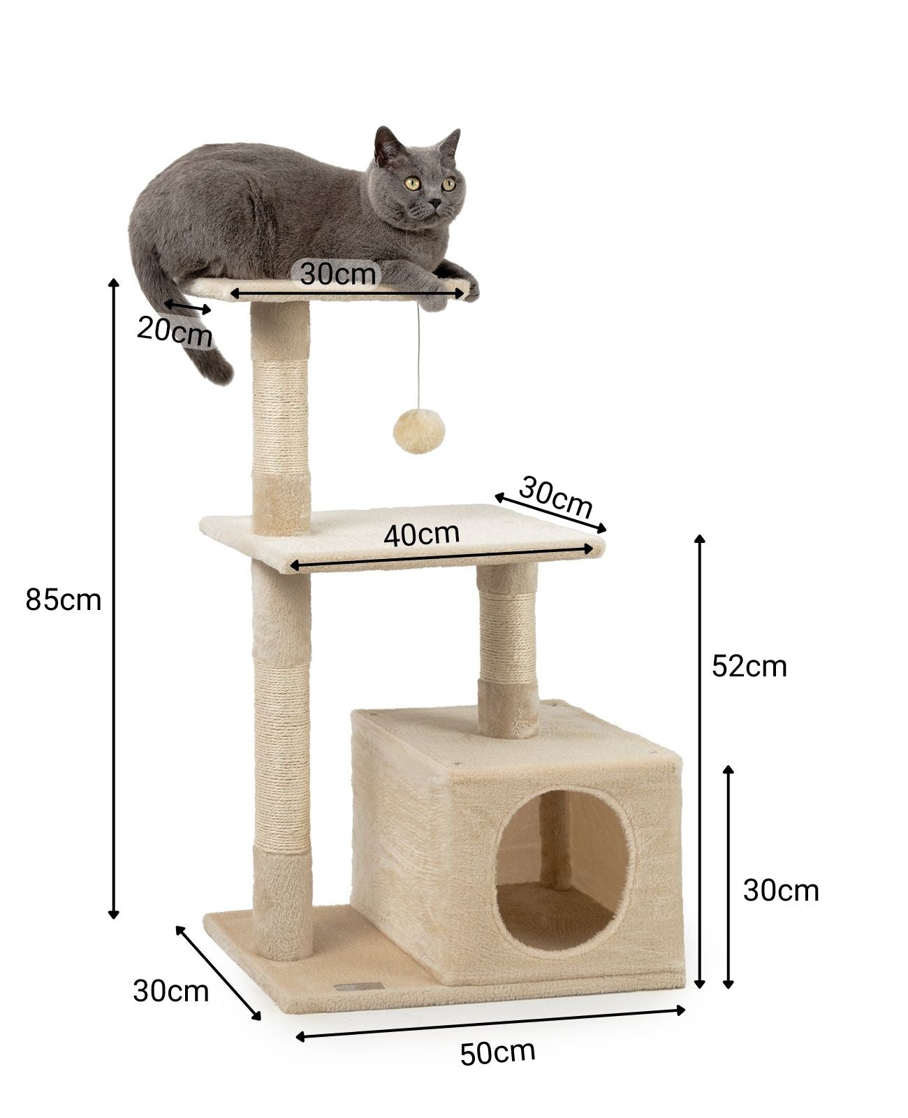 Árbol rascador para gatos árbol para escalar altura 85 cm varios colores