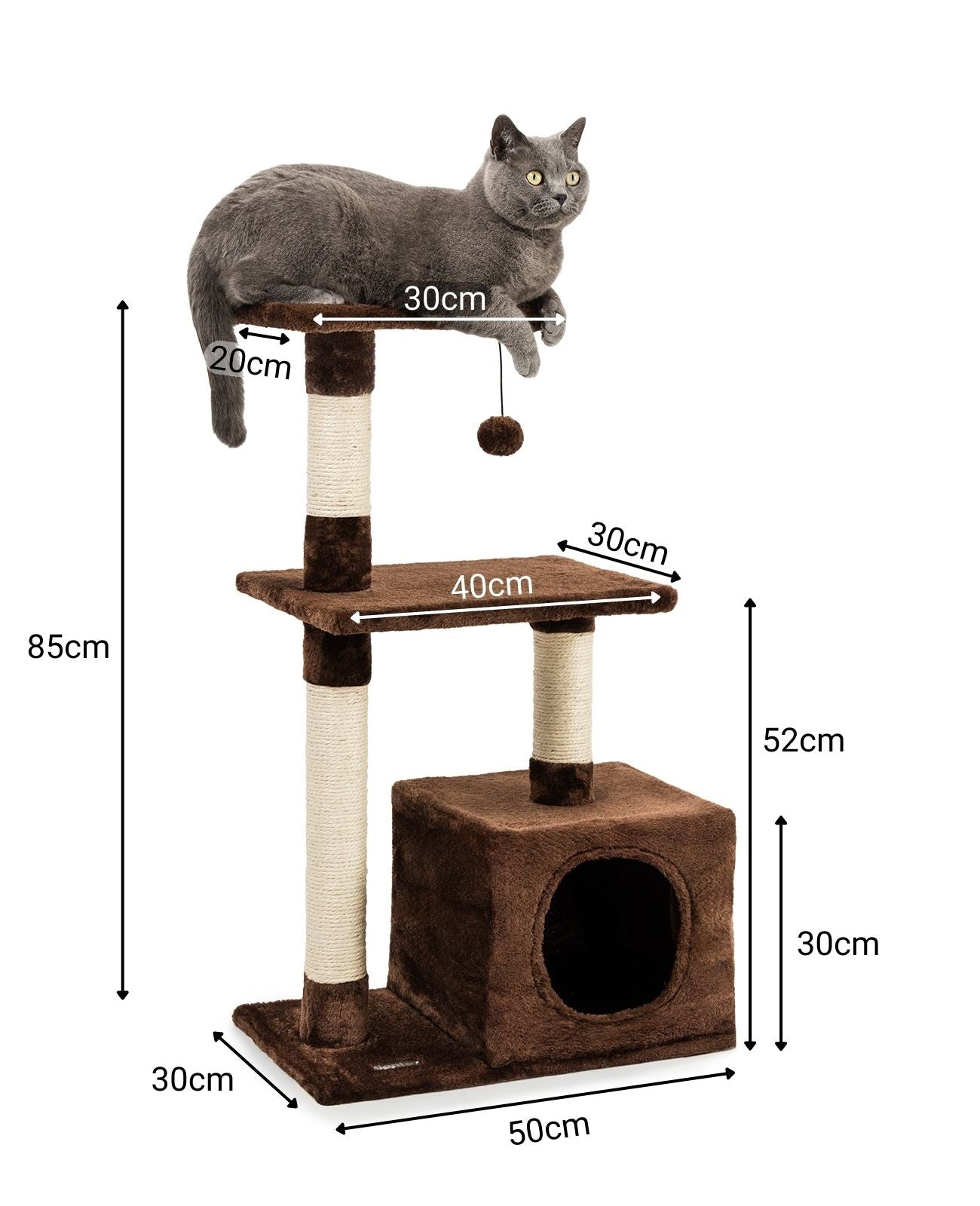 Árbol rascador para gatos árbol para escalar altura 85 cm varios colores