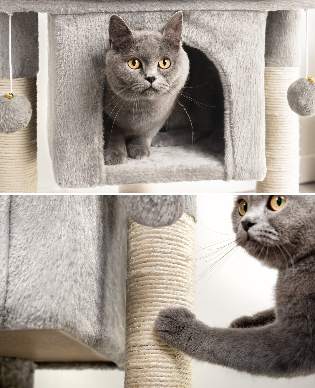 Poste rascador para gatos, 60 cm