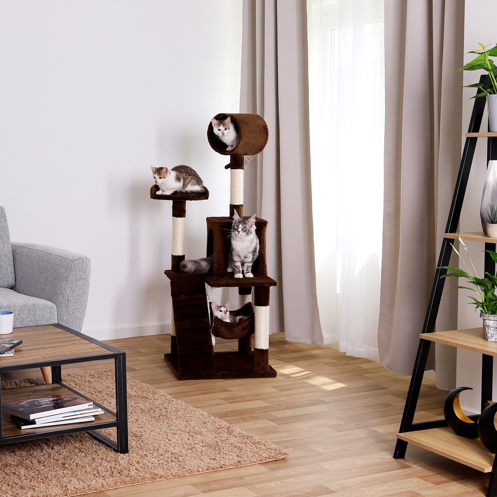 Poste rascador para gatos altura 133 cm