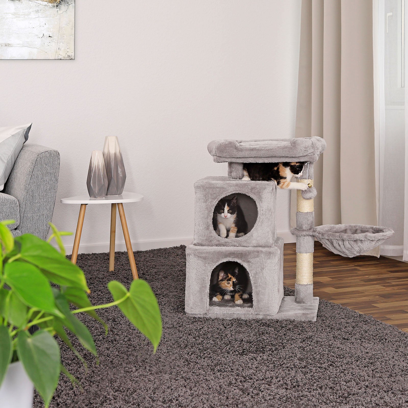 Poste rascador para gatos, 70 cm