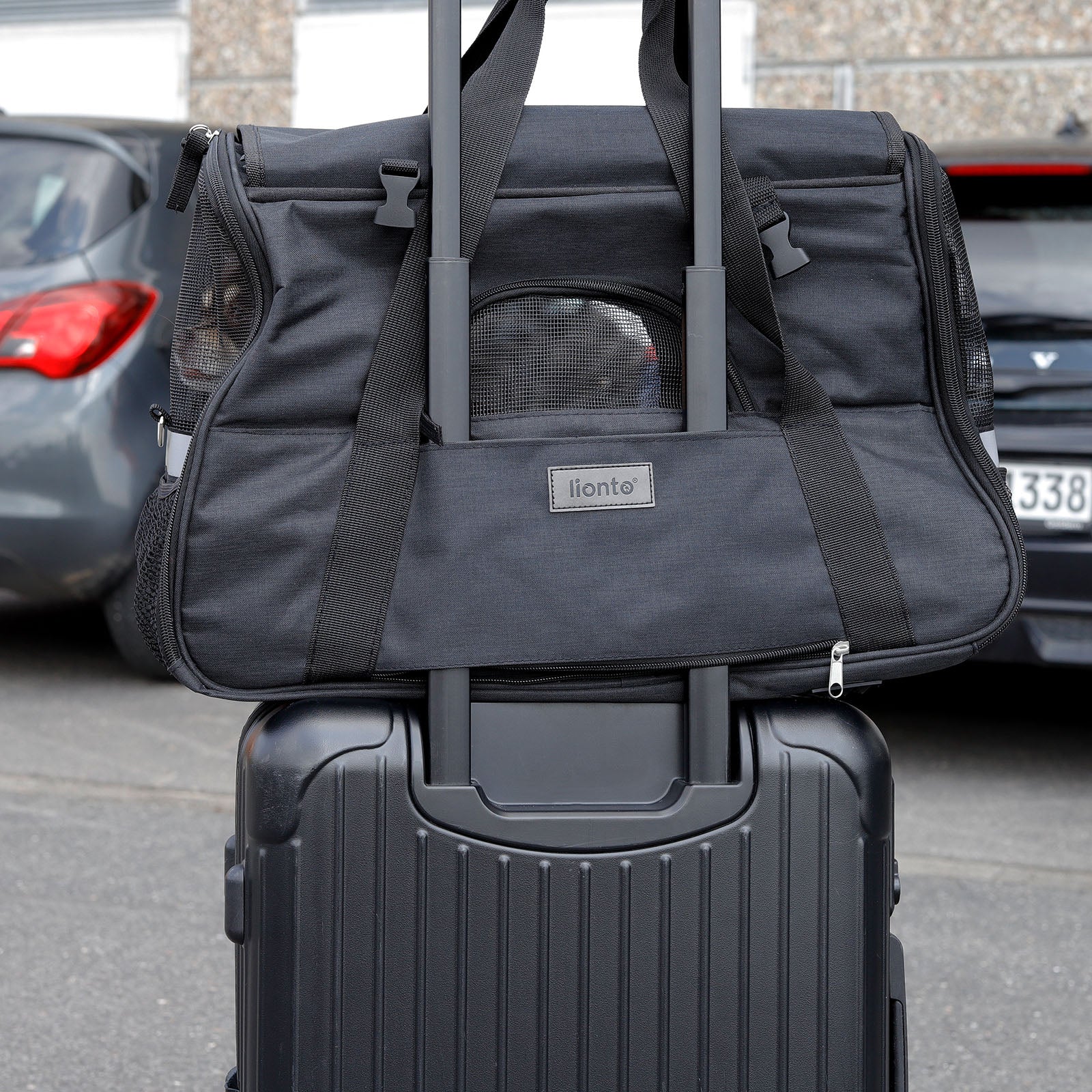 Bolsa de transporte plegable para gatos