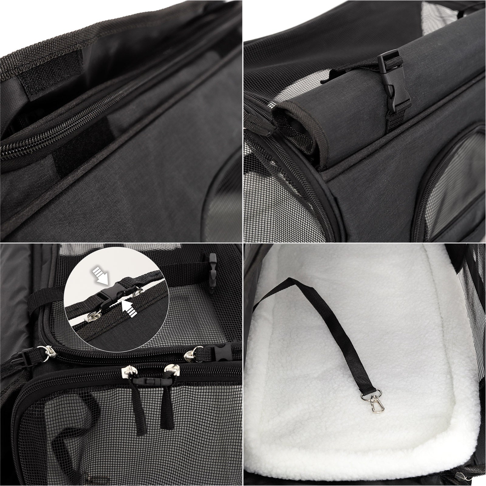 Bolsa de transporte plegable para gatos
