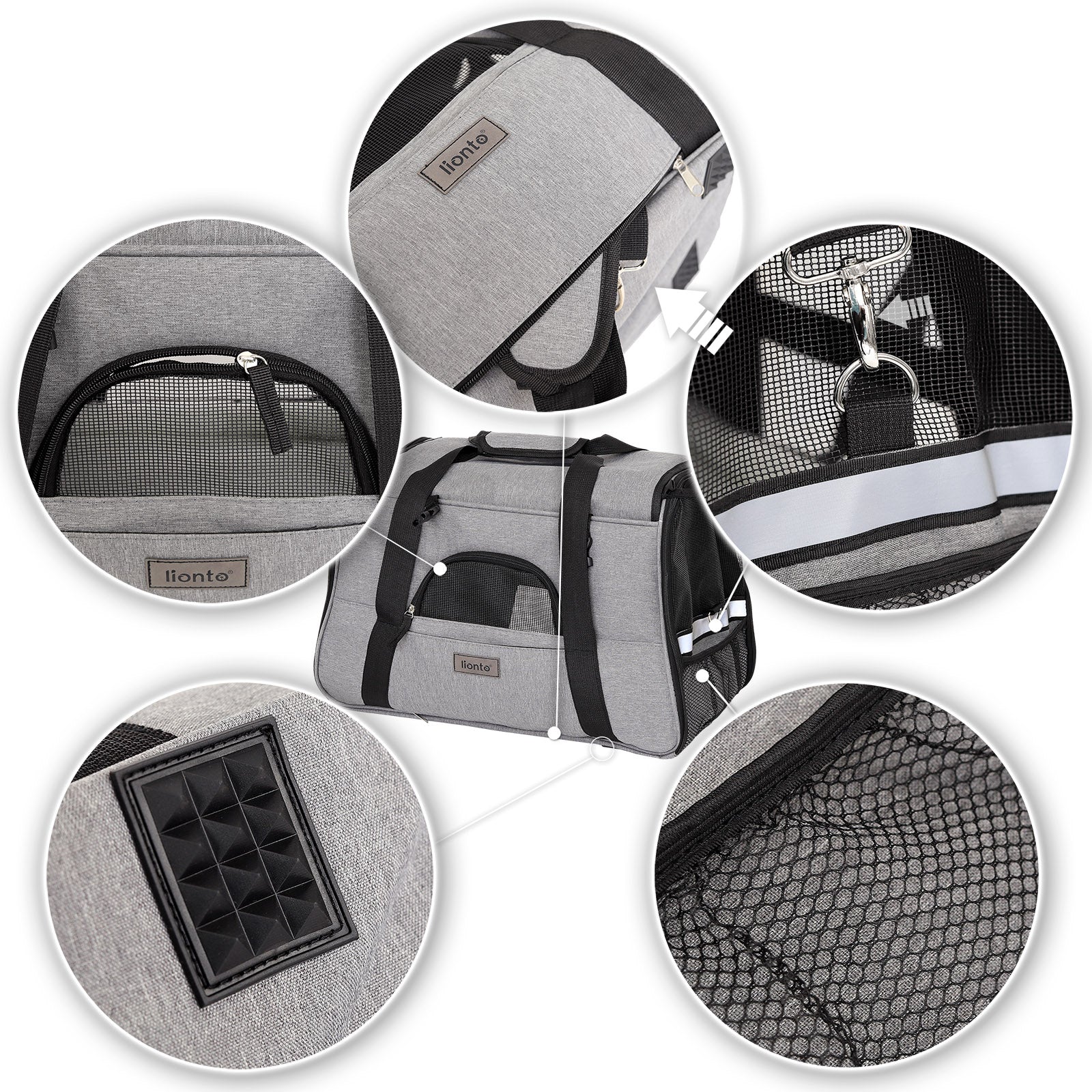 Bolsa de transporte plegable para gatos
