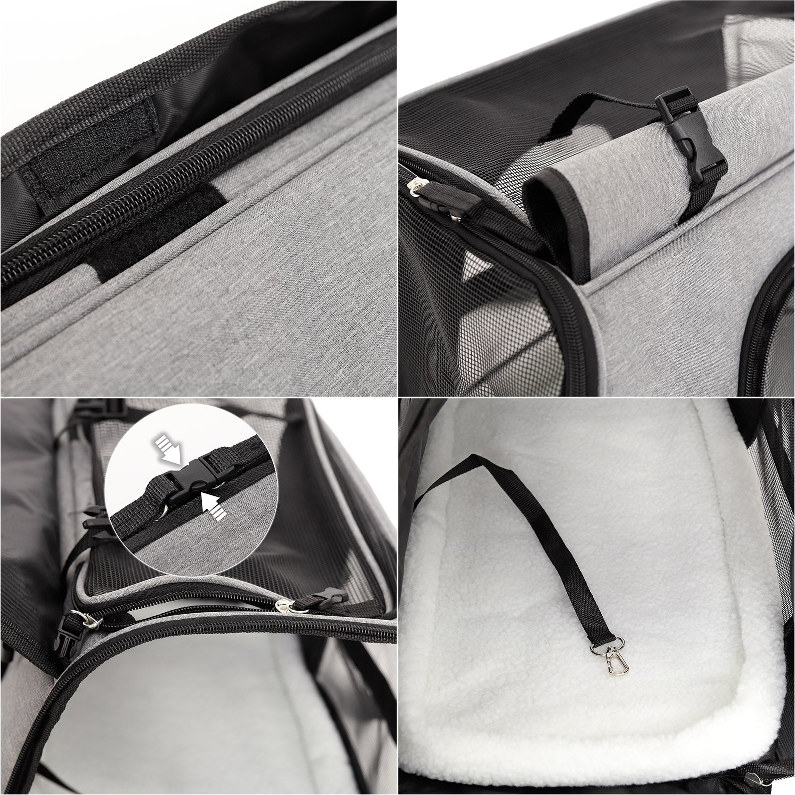 Bolsa de transporte plegable para gatos