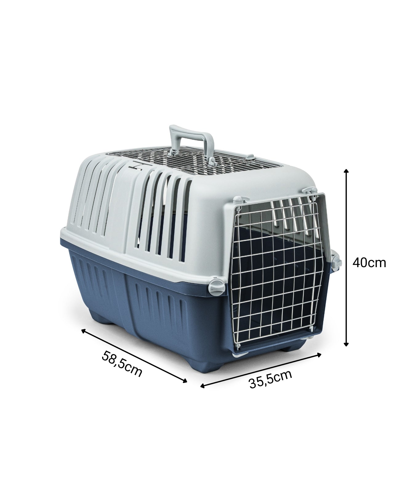 lionto Caja de transporte con puerta metálica, 58,5x35,5x40 cm