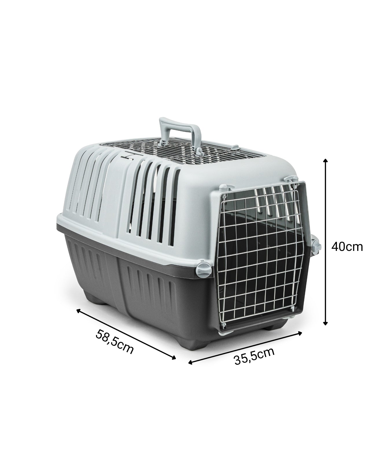 lionto Caja de transporte con puerta metálica, 58,5x35,5x40 cm