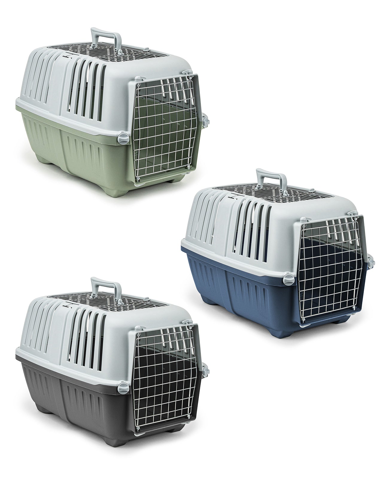 lionto Caja de transporte con puerta metálica, 58,5x35,5x40 cm