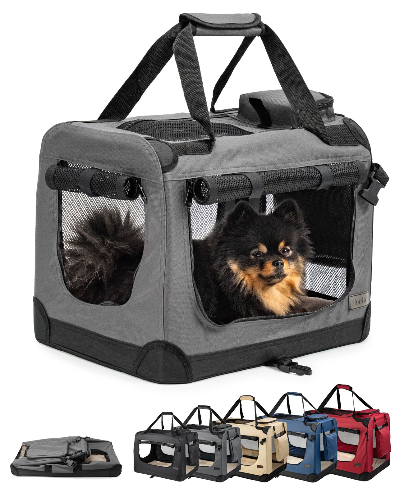 Zusammenklappbare Hundetransportkiste