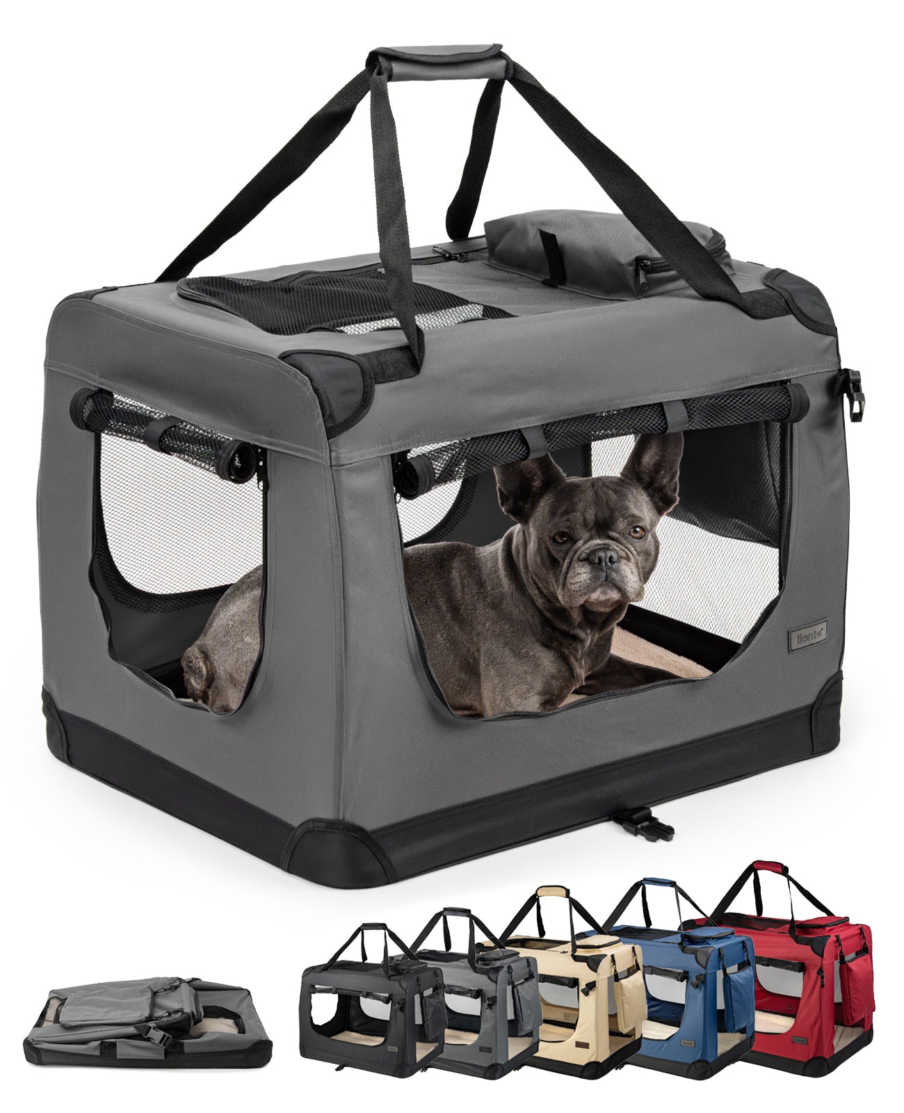 Zusammenklappbare Hundetransportkiste