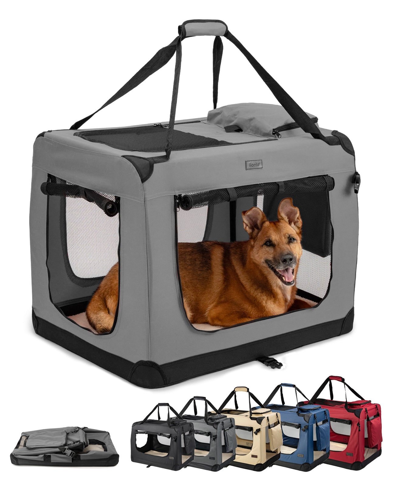 Zusammenklappbare Hundetransportkiste