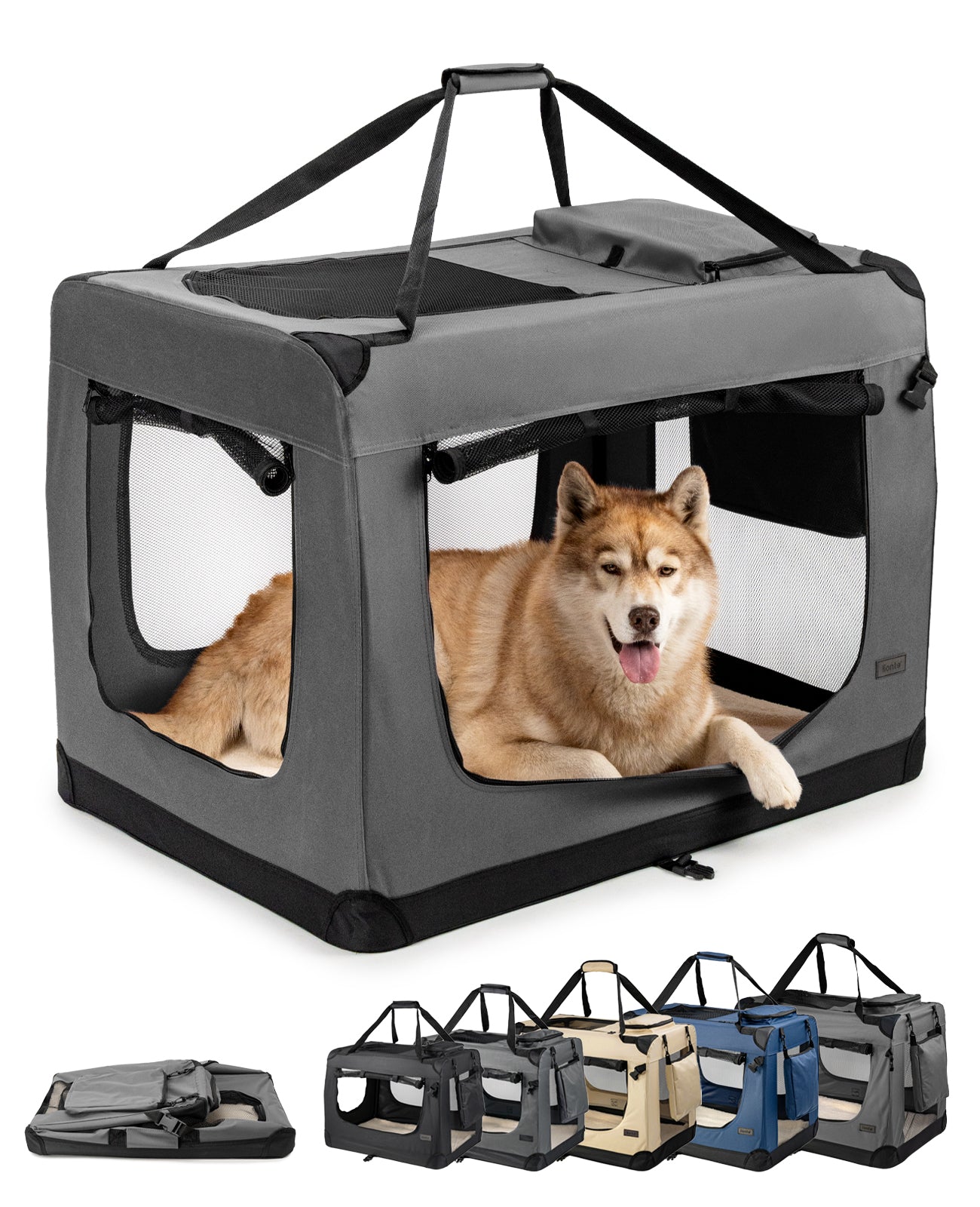 Zusammenklappbare Hundetransportkiste