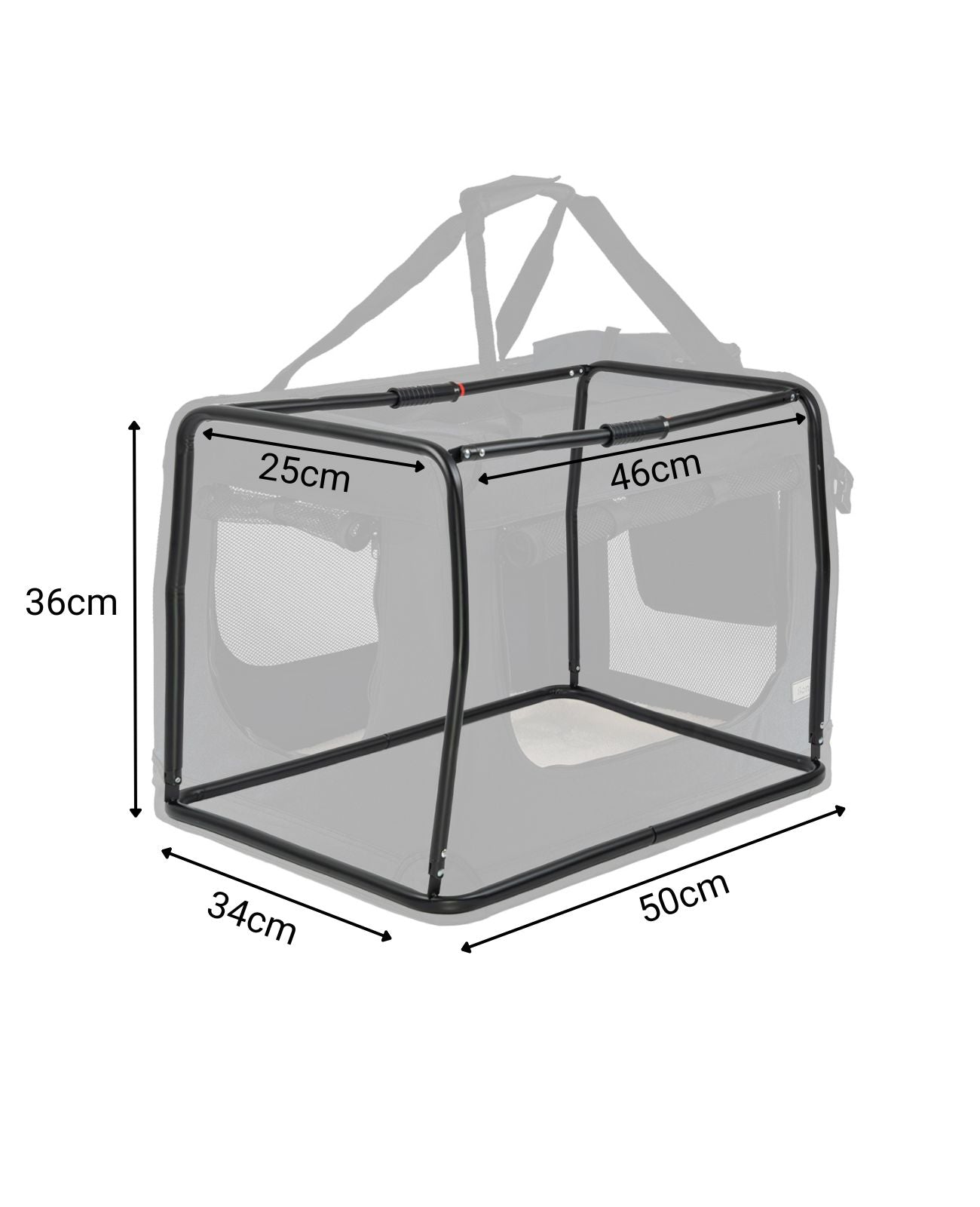 Caja de transporte para gatos plegable