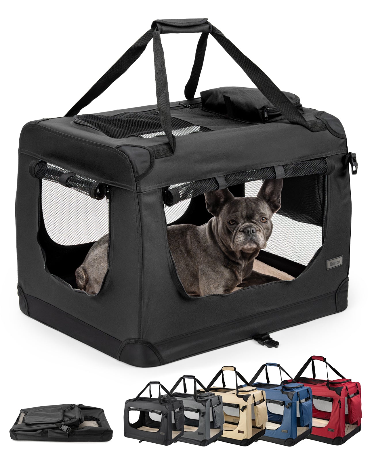 Zusammenklappbare Hundetransportkiste