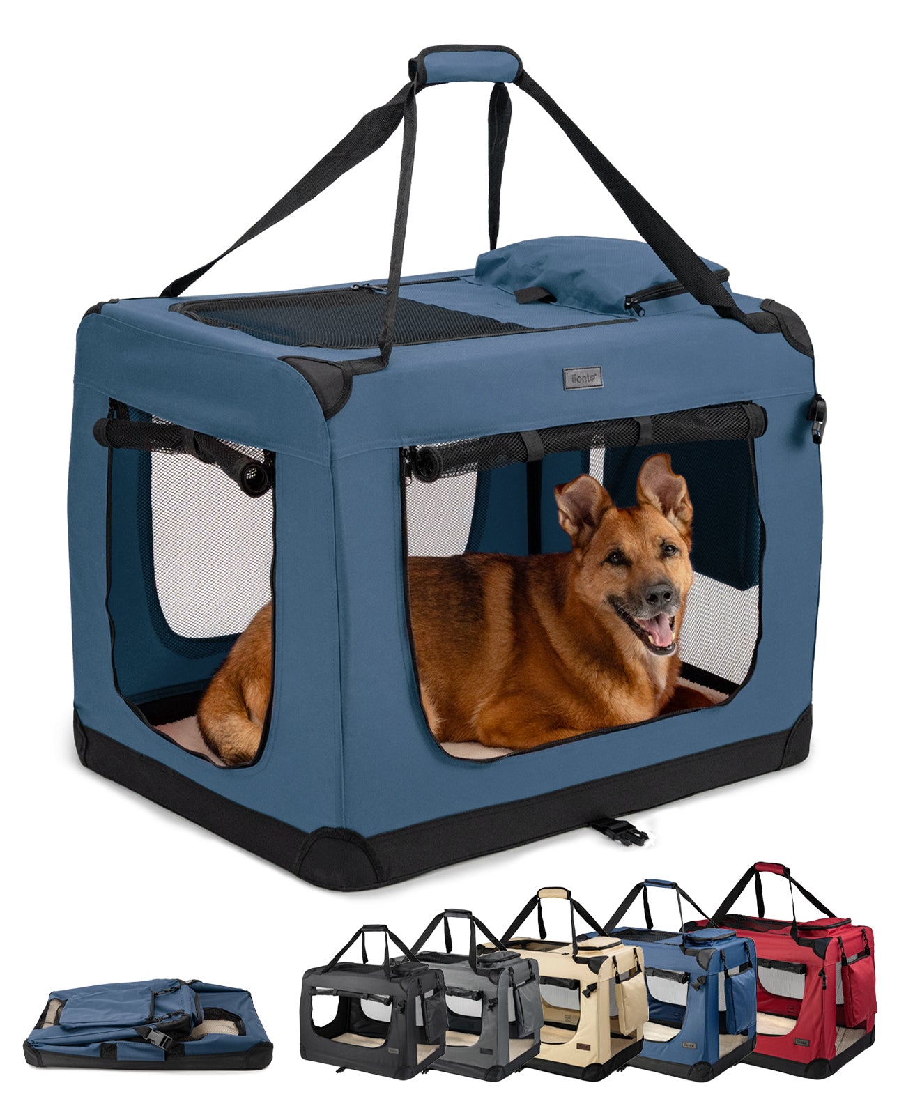 Zusammenklappbare Hundetransportkiste