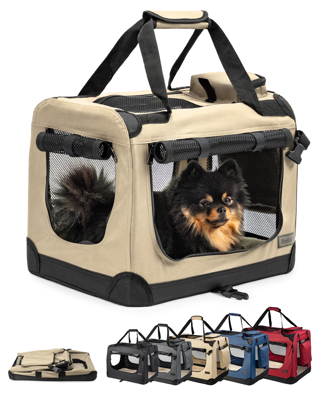 Zusammenklappbare Hundetransportkiste