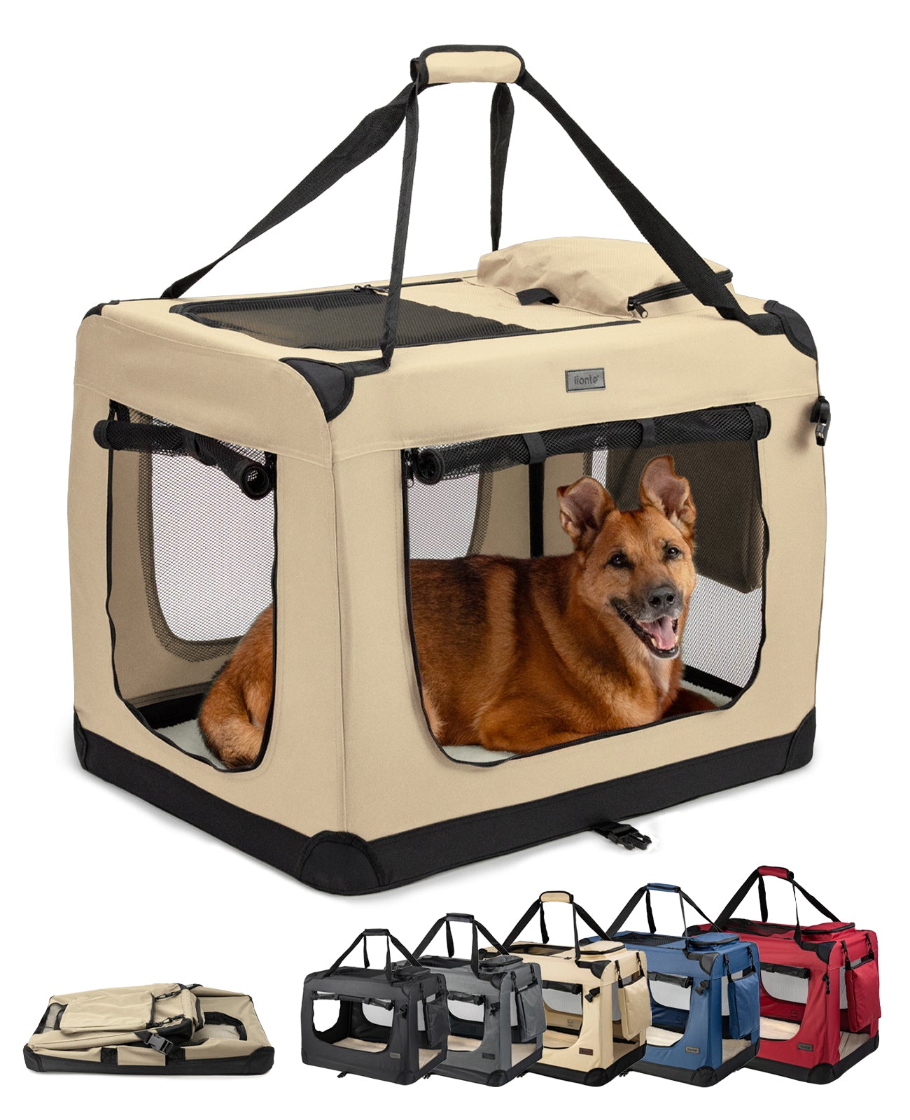 Zusammenklappbare Hundetransportkiste