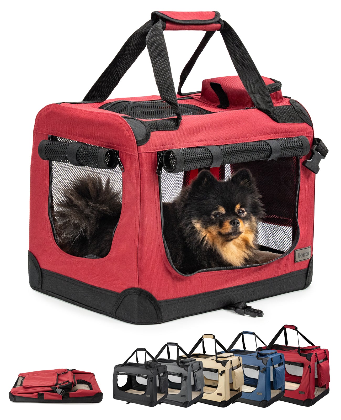 Zusammenklappbare Hundetransportkiste