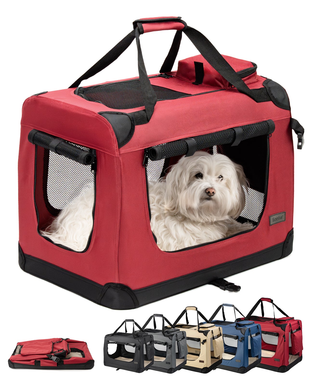 Zusammenklappbare Hundetransportkiste