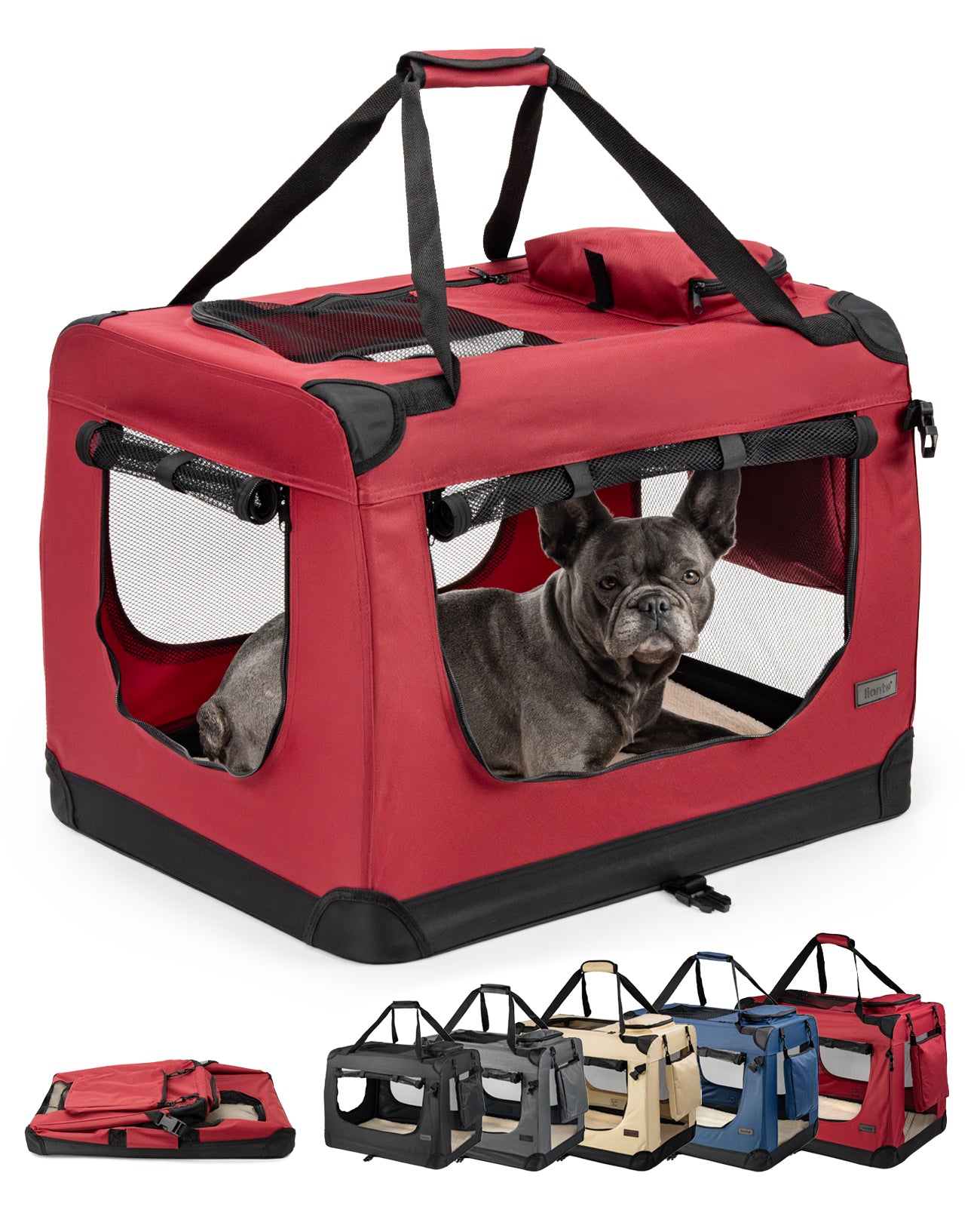 Zusammenklappbare Hundetransportkiste