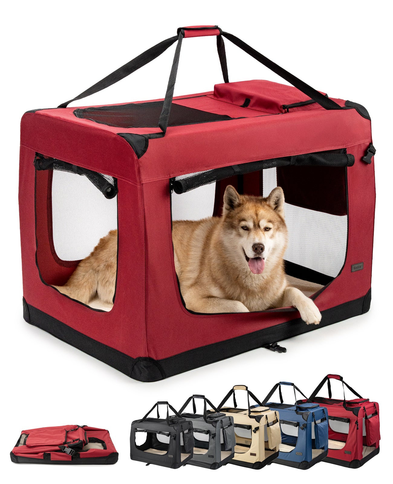 Zusammenklappbare Hundetransportkiste