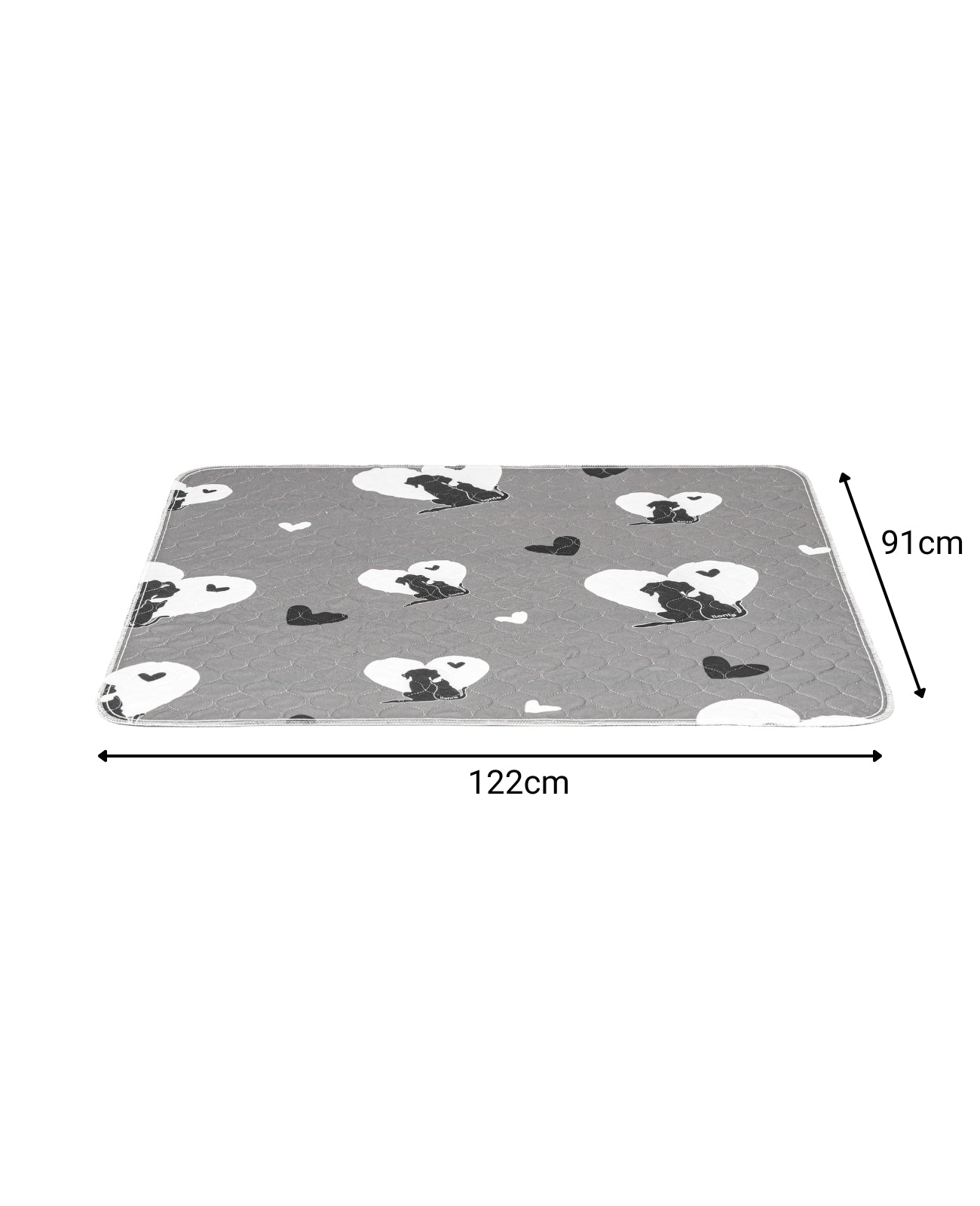 lionto Alfombrillas reutilizables para cachorros, set de 2, gris